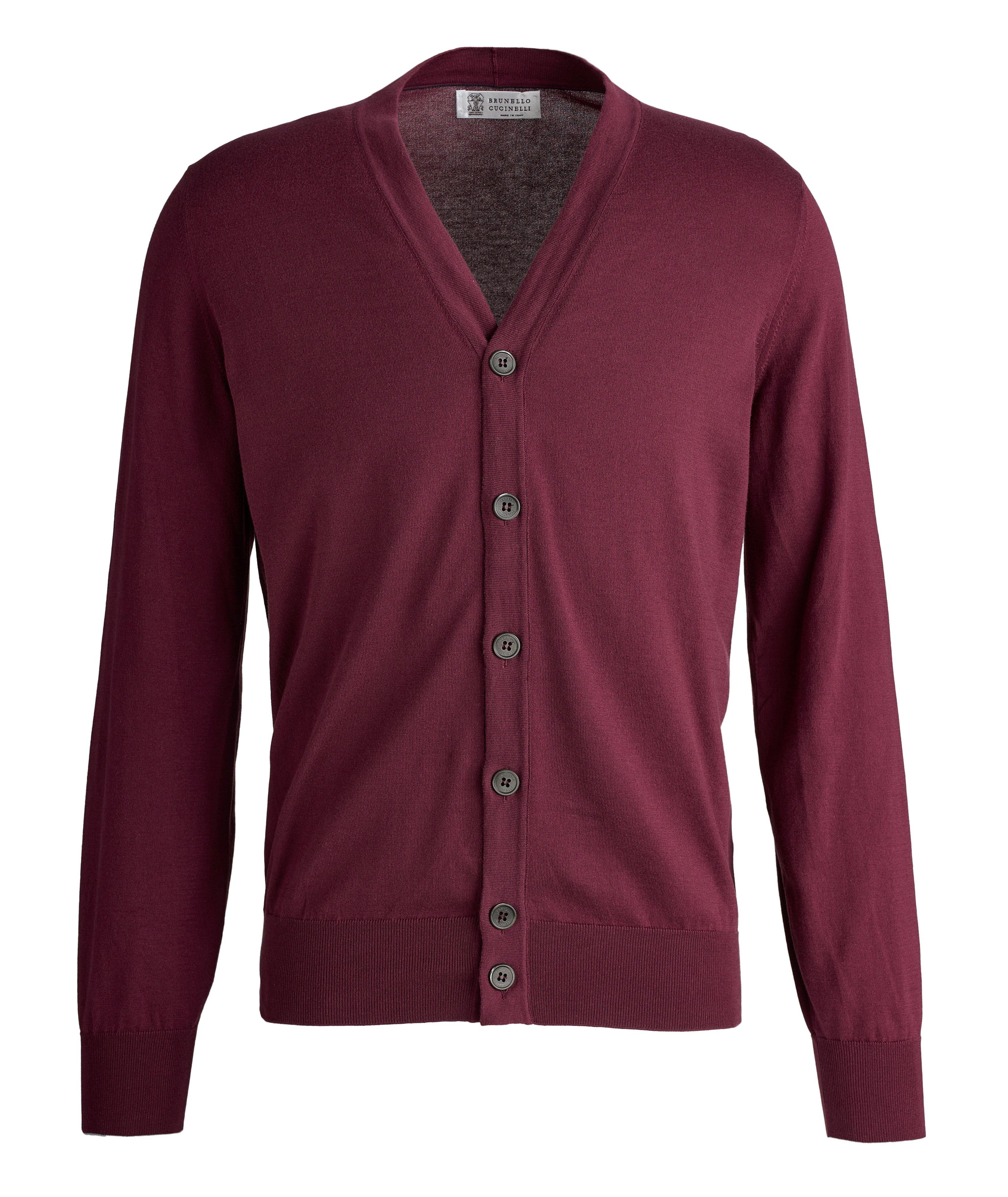 Cotton Knit V-Neck Cardigan image 0