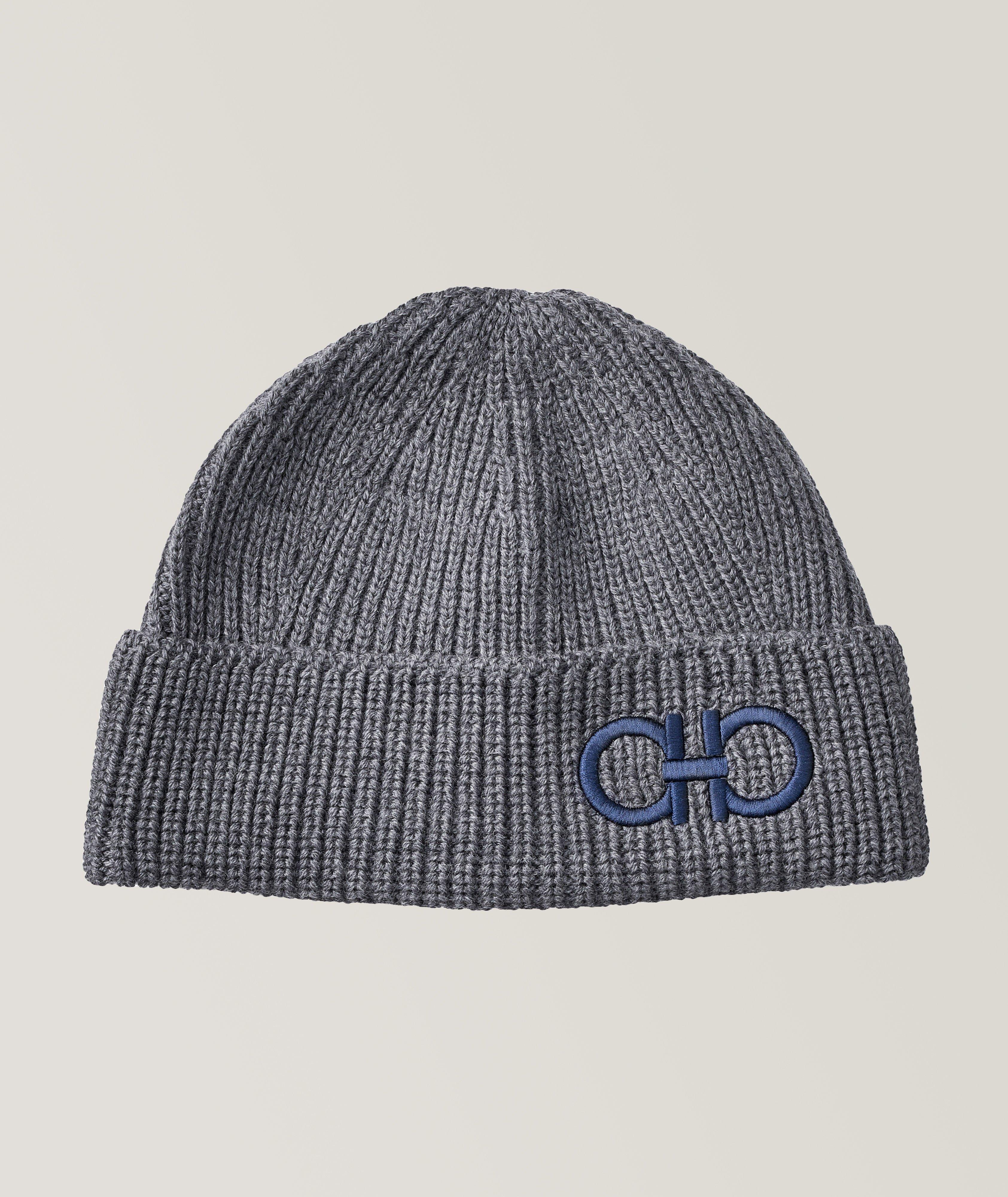 Ferragamo Double Gancio Rib Knit Wool Toque | Hats | Final Cut