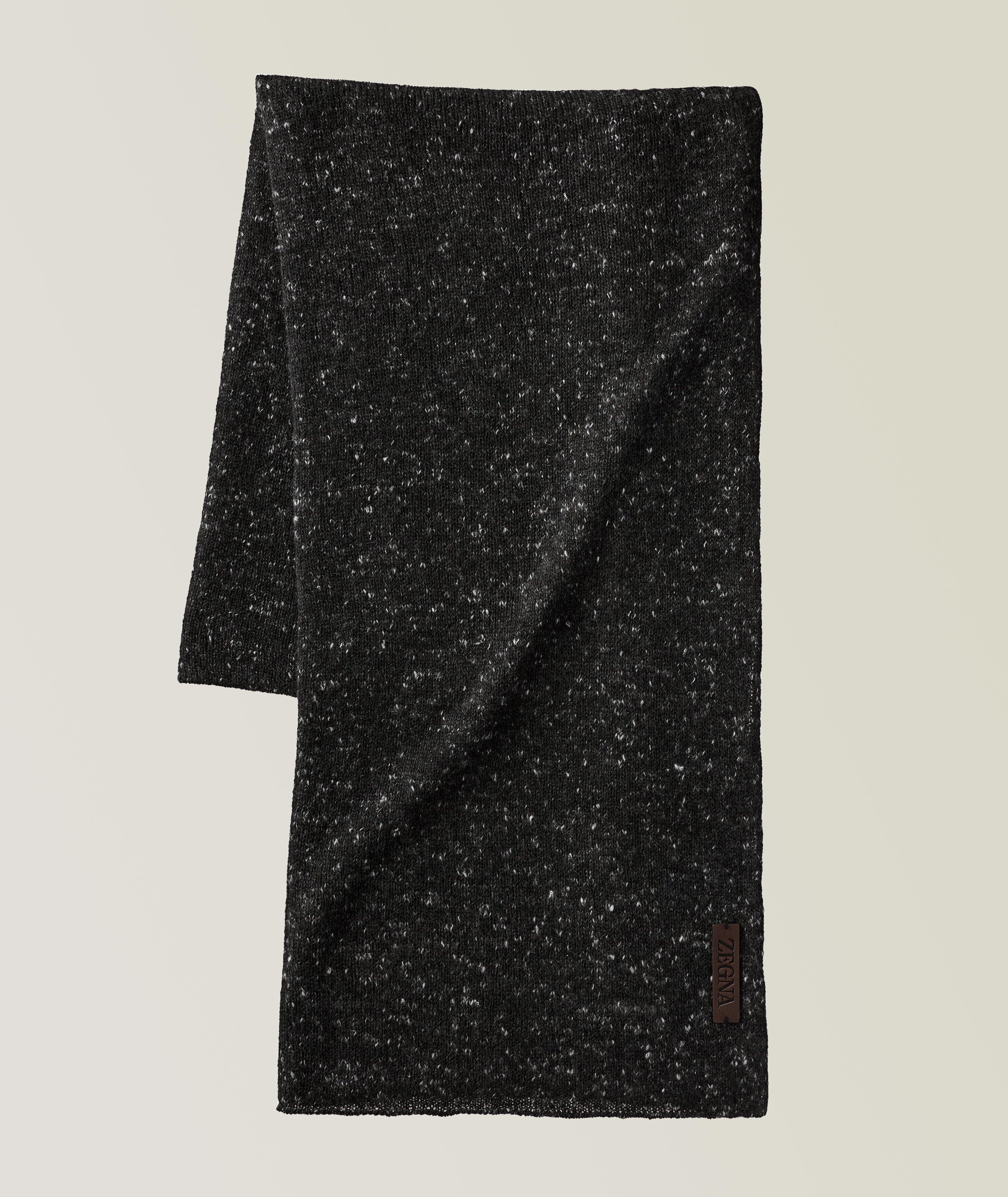 Mélange Tweed Cashmere Scarf image 0