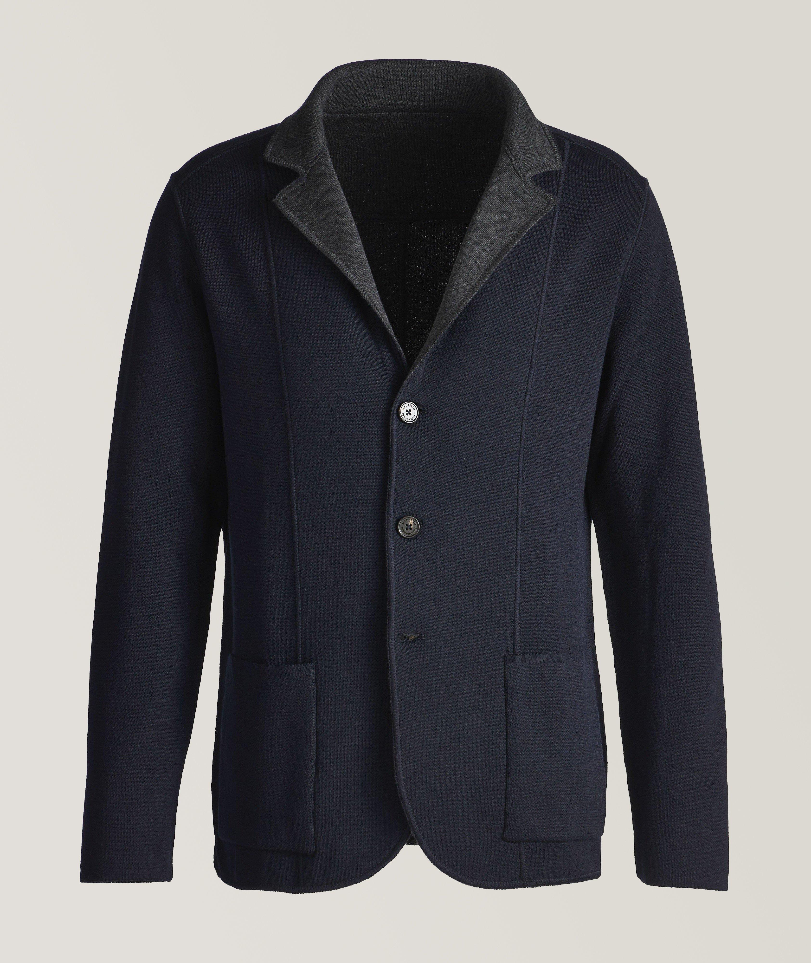 Reversible Knit Wool Swacket