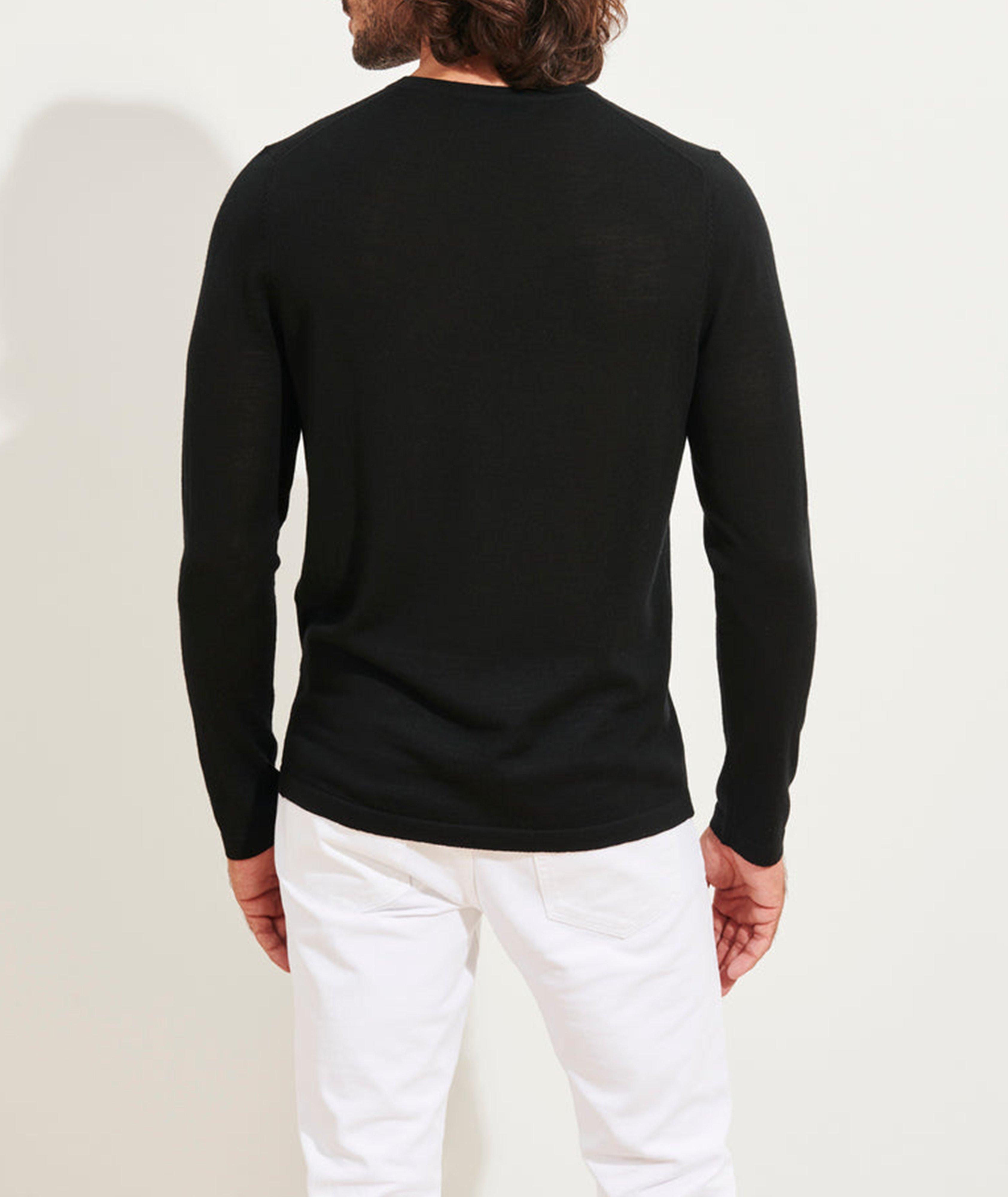 Extrafine Merino Wool V-Neck Sweater image 2