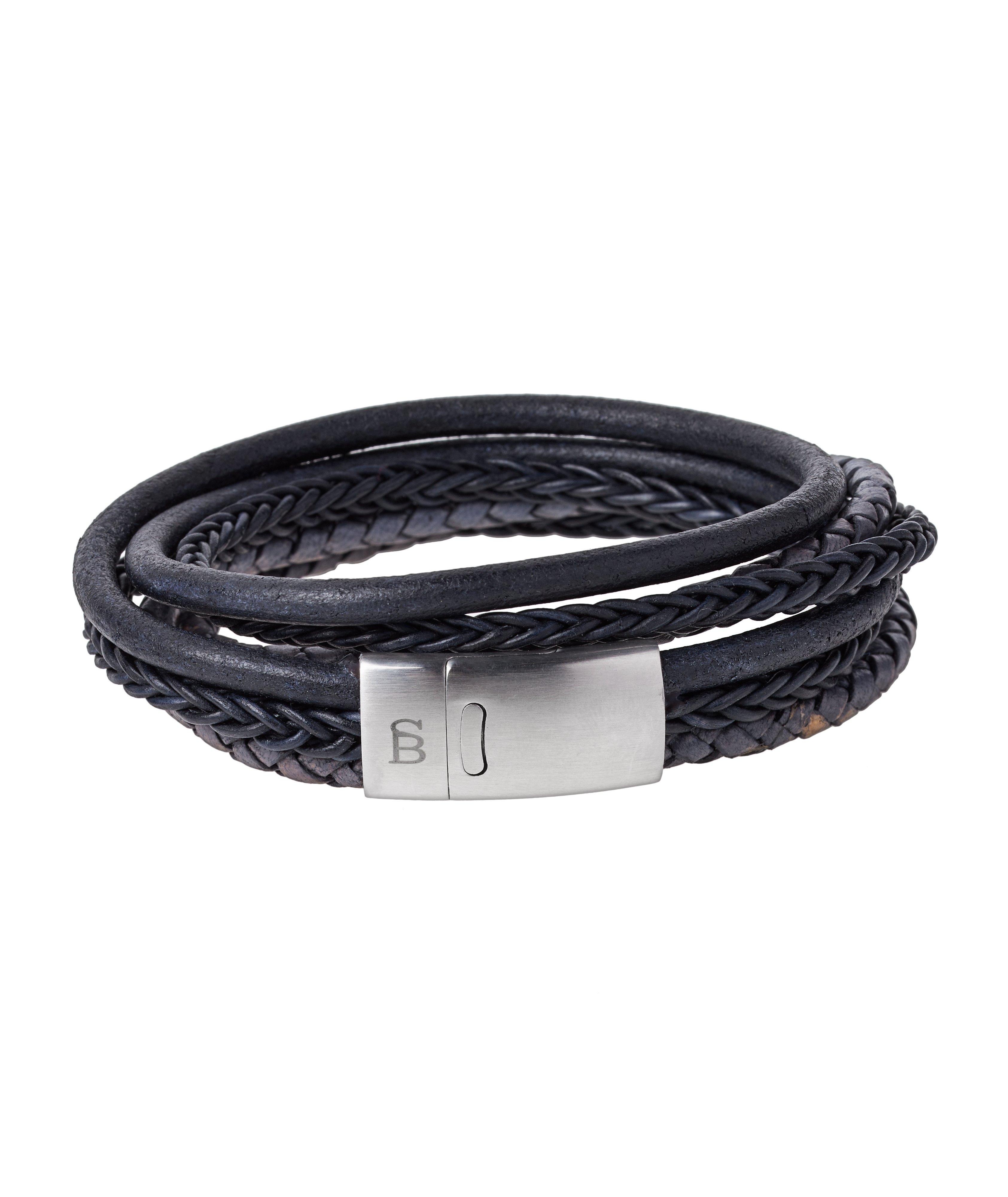Bonacci Braided Denim Bracelet image 0