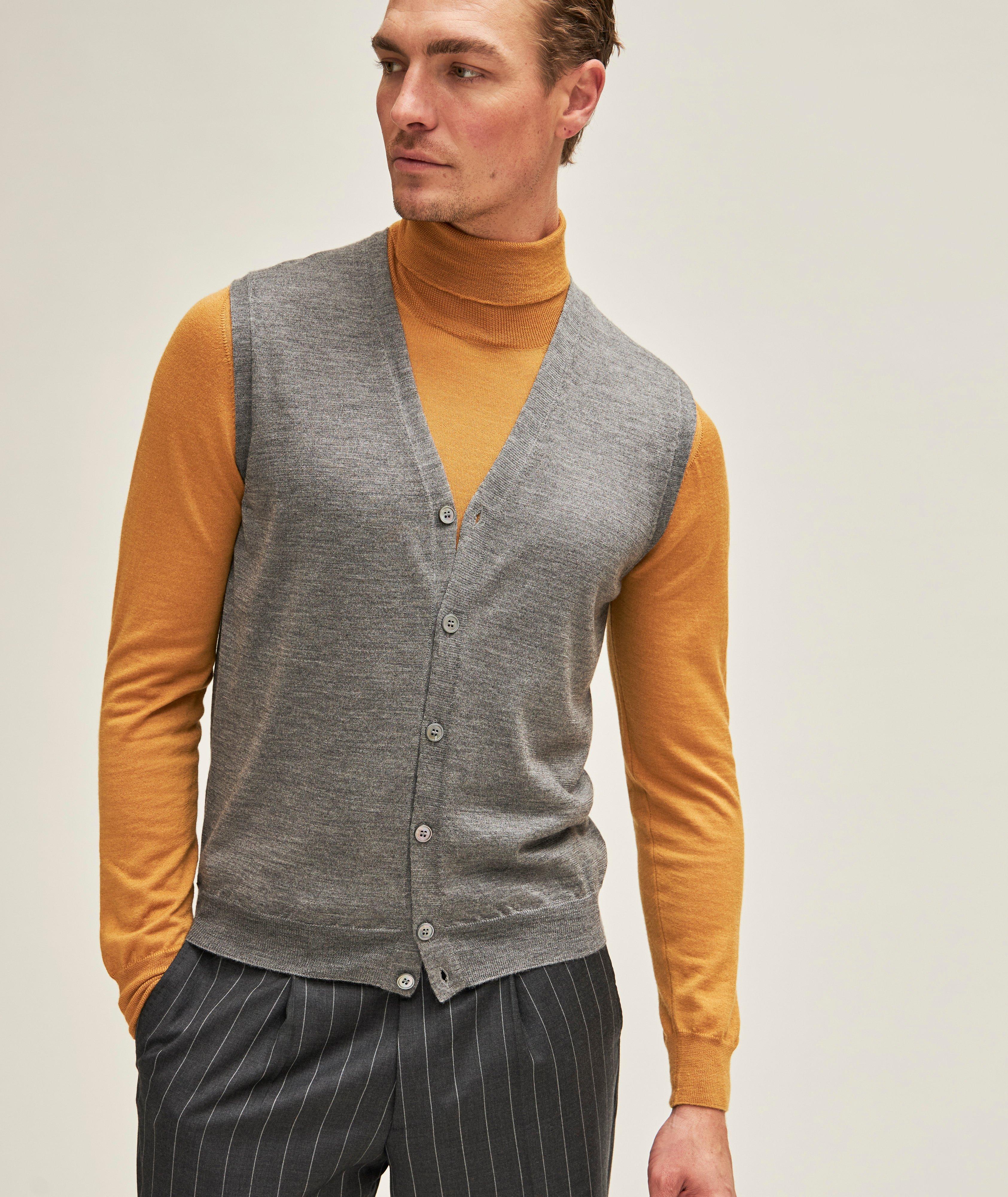 Débardeur en tricot de laine et de soie image 2