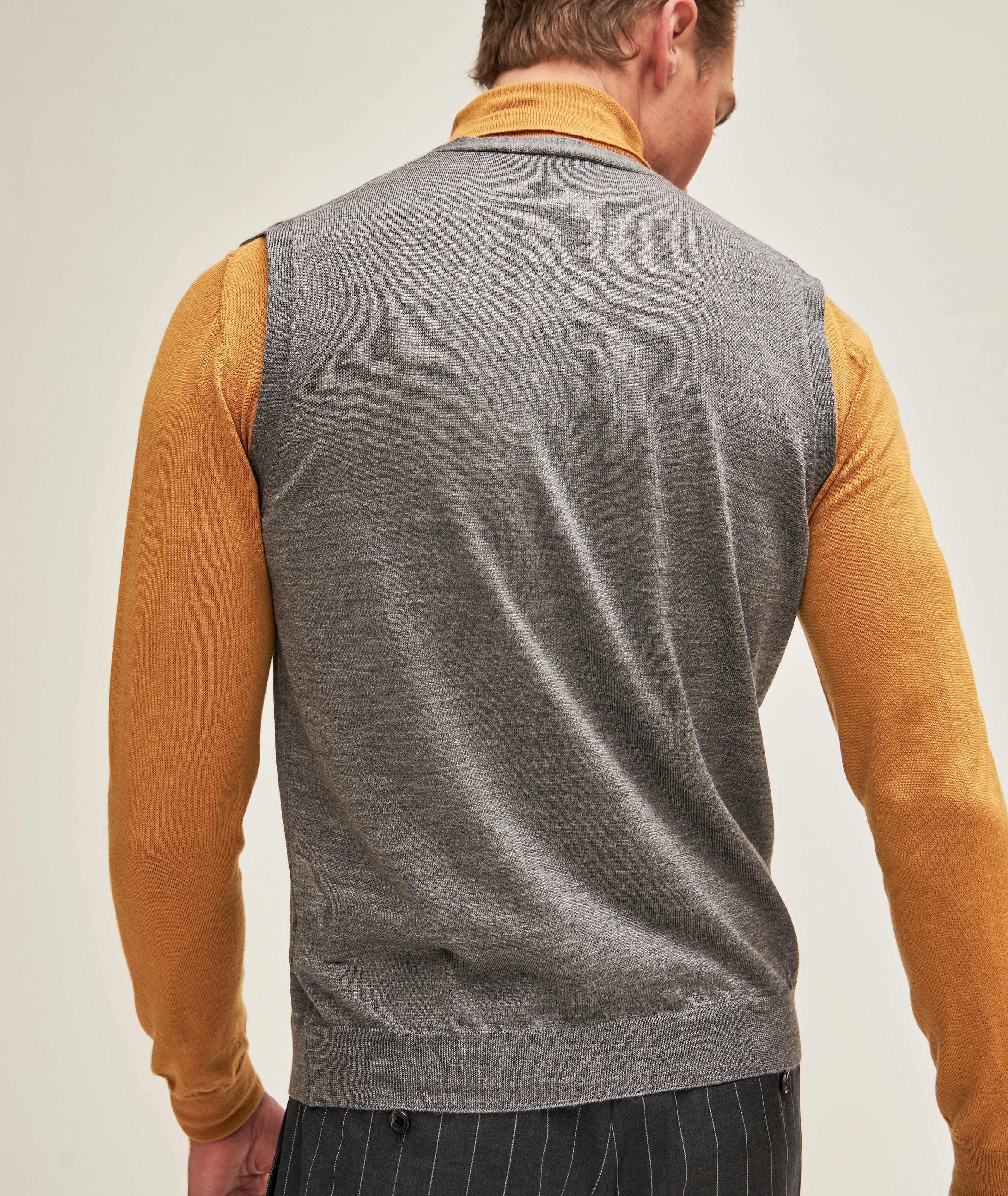 Débardeur en tricot de laine et de soie image 3