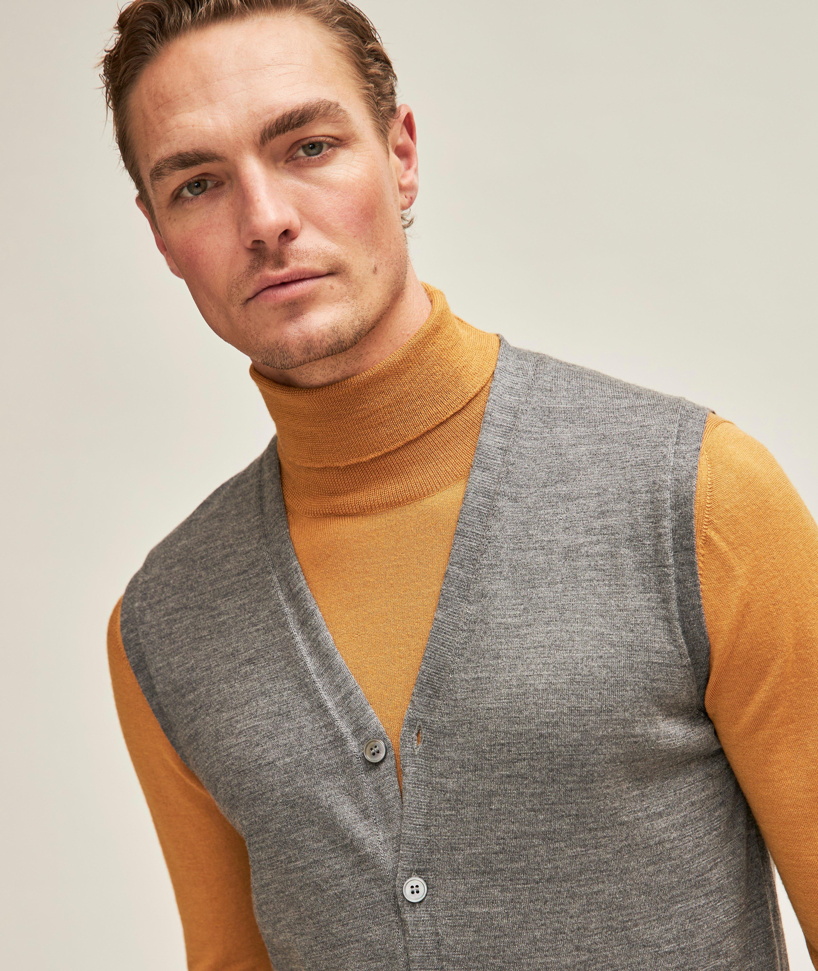 Débardeur en tricot de laine et de soie image 4