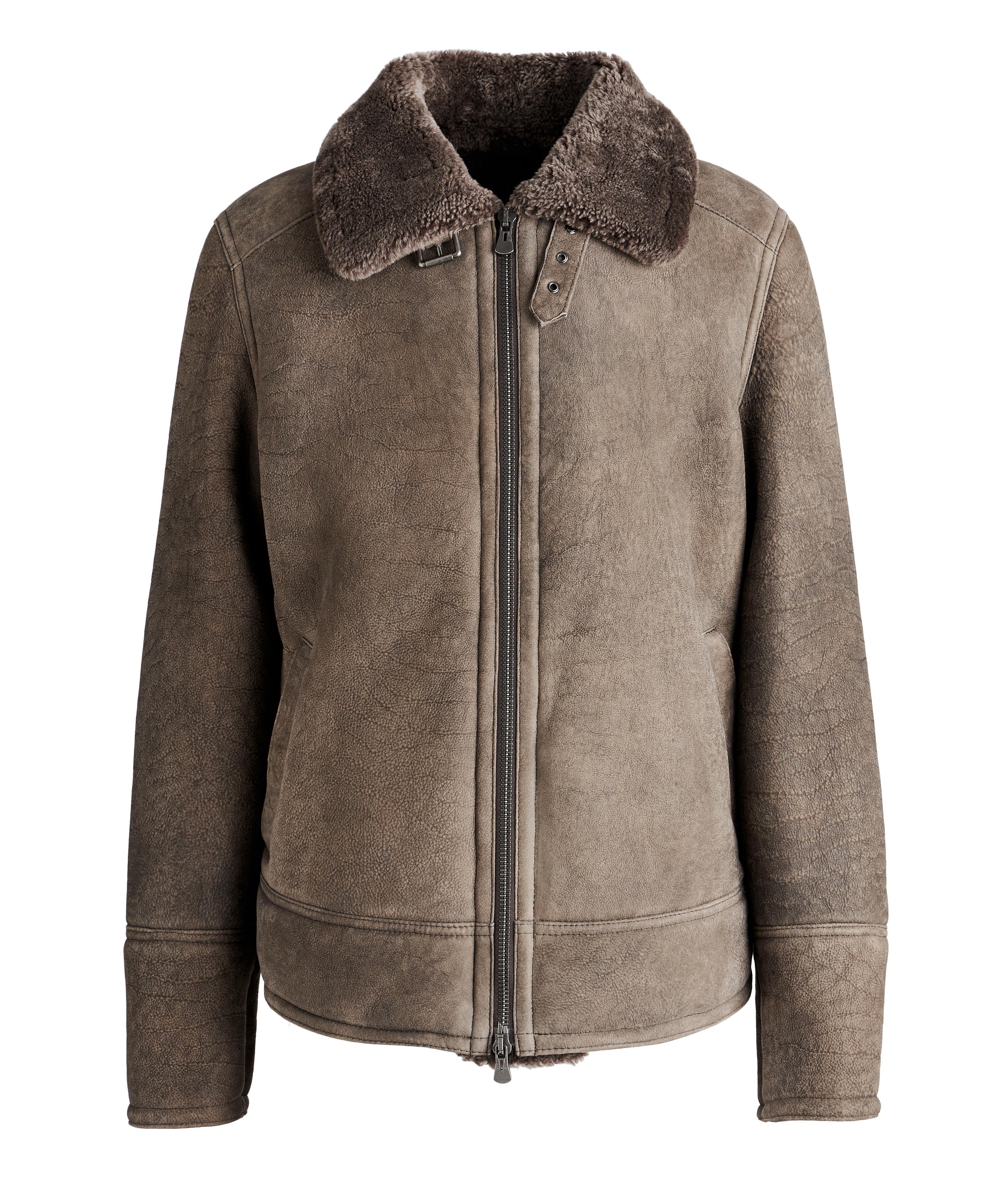 HiSO Kane Shearling Aviator Jacket | Leather | Final Cut