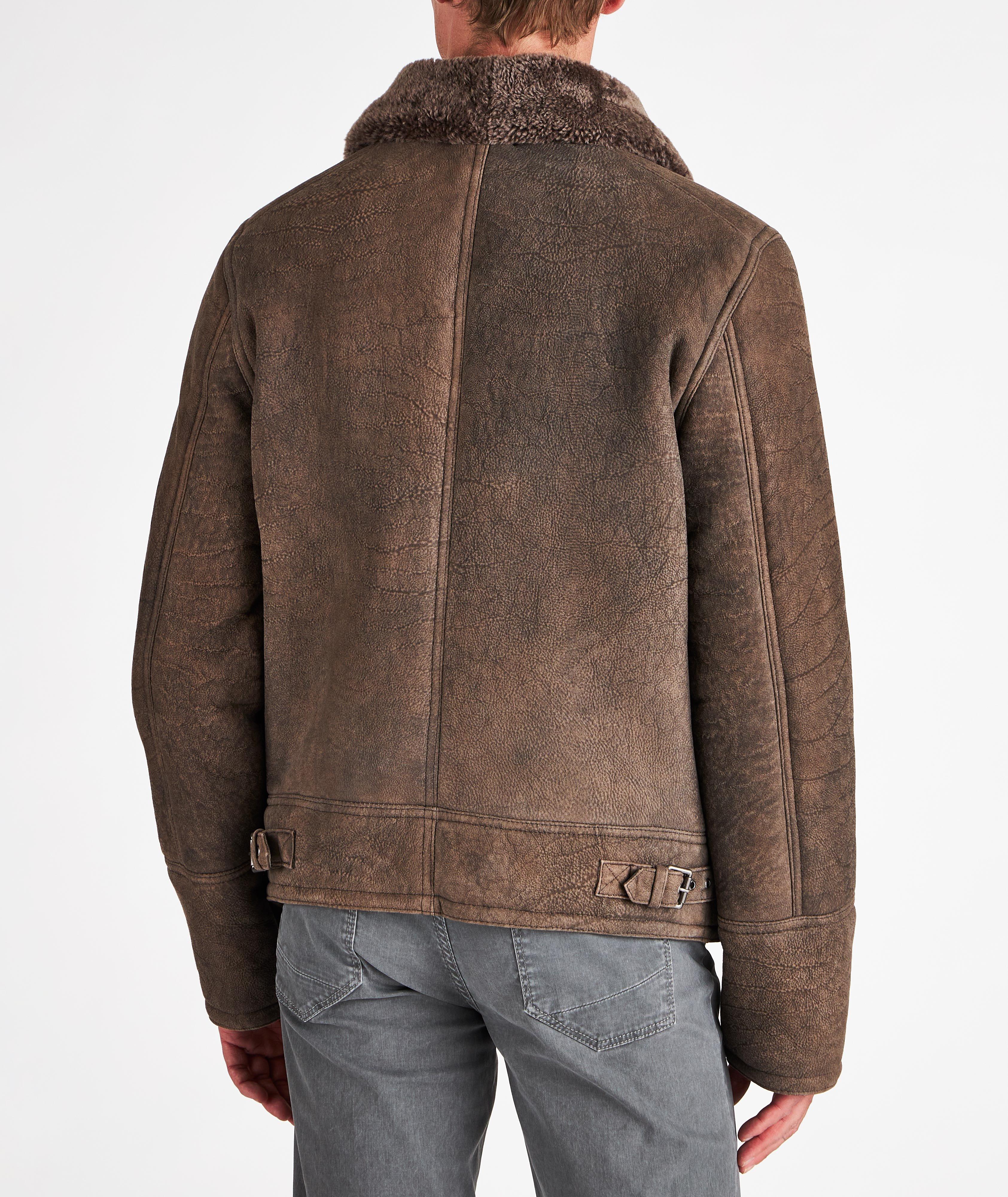 HiSO Kane Shearling Aviator Jacket | Leather | Final Cut