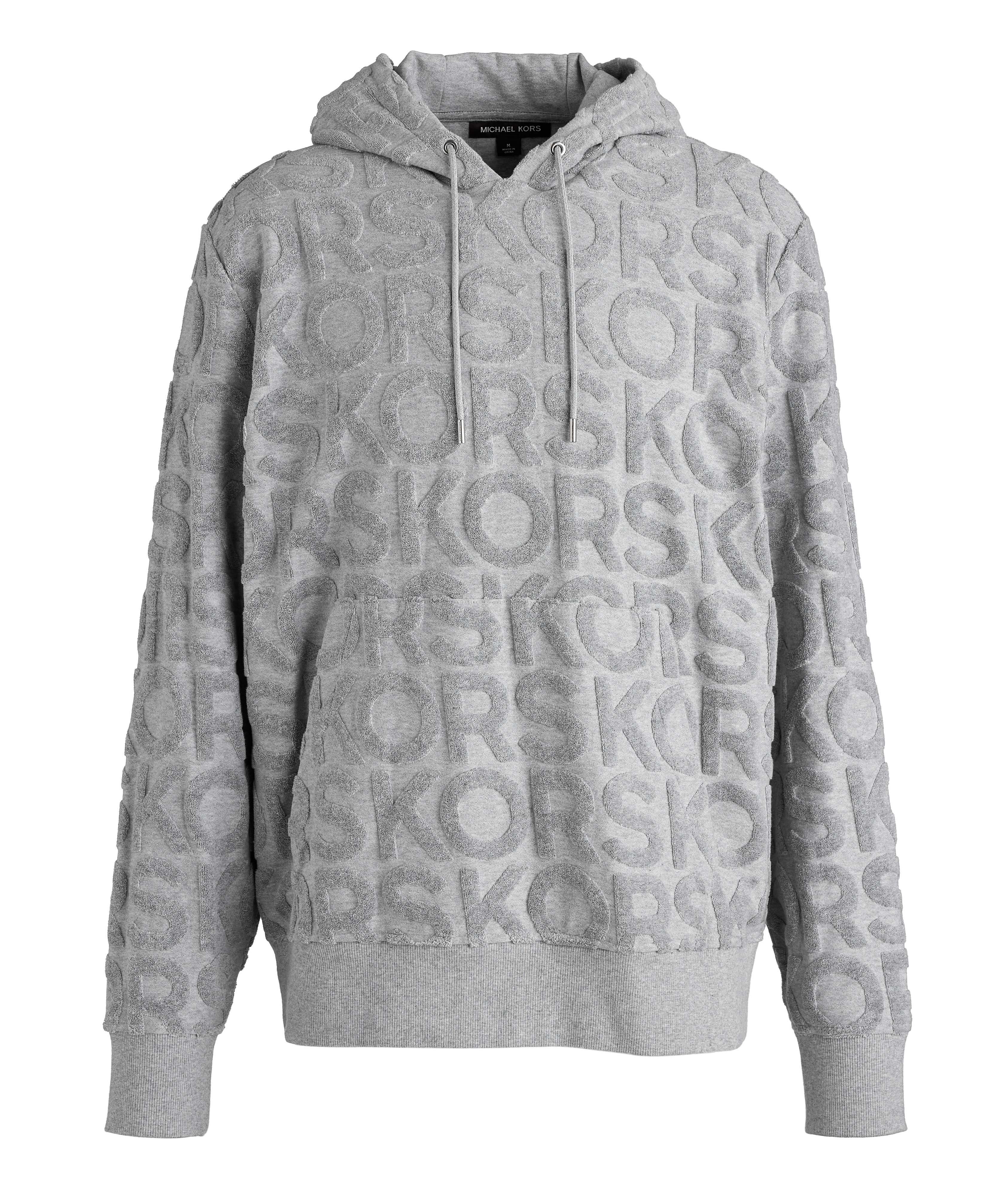 Kangourou en mélange de coton à cordon avec logos image 0
