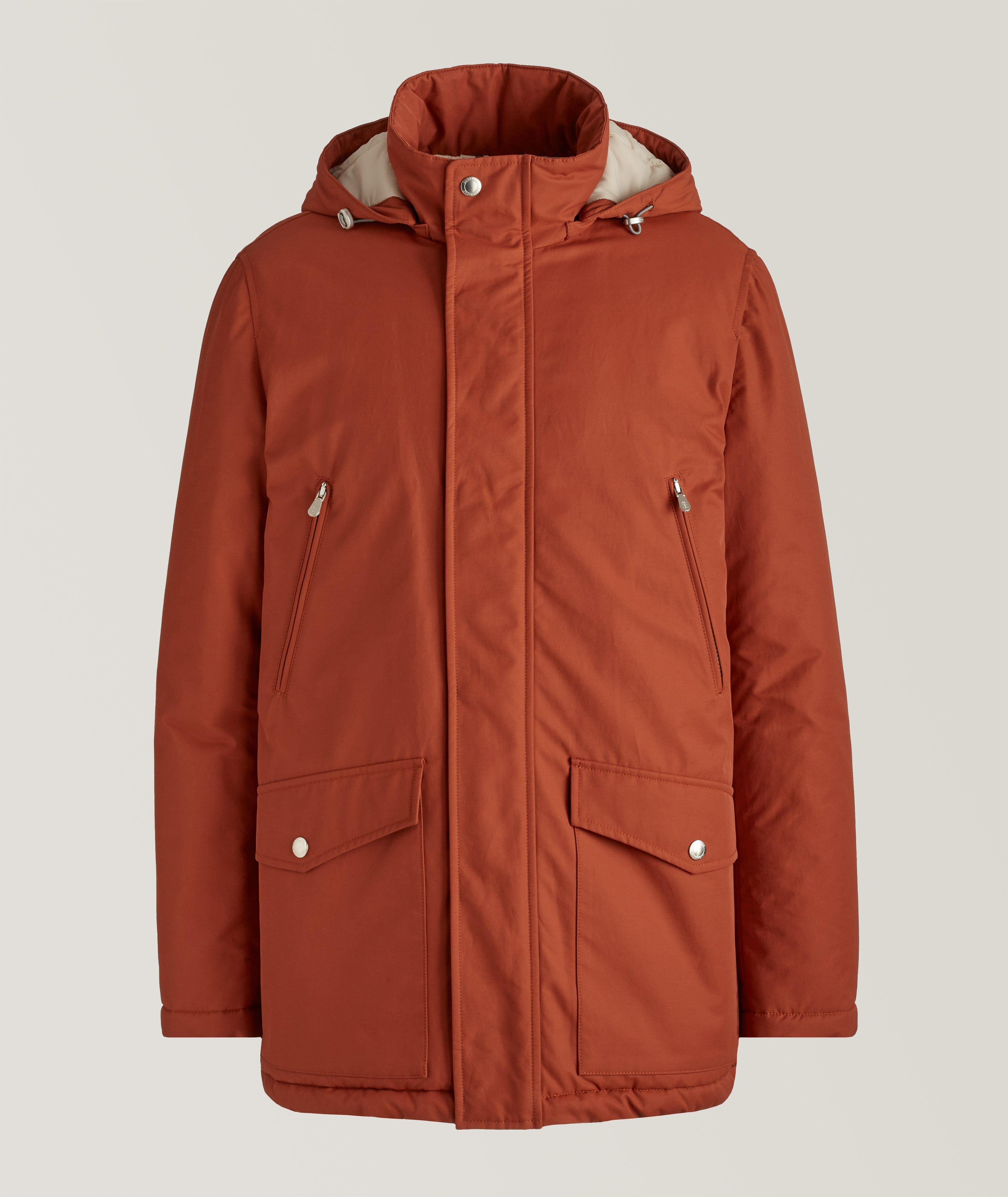 Water Repellent Hooded Cotton-Blend Parka image 0