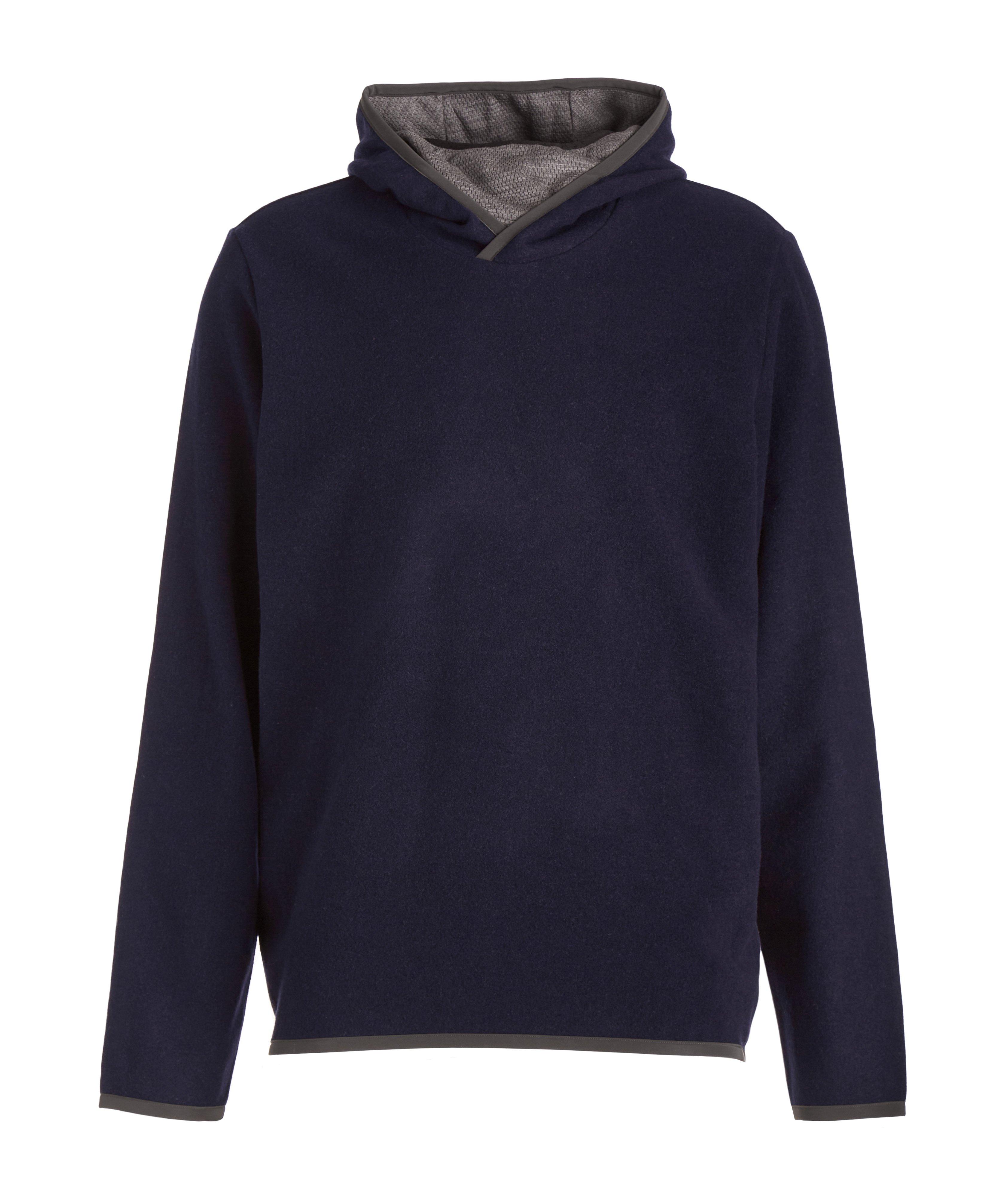 Drone Wool-Nylon Hooded Sweater image 0