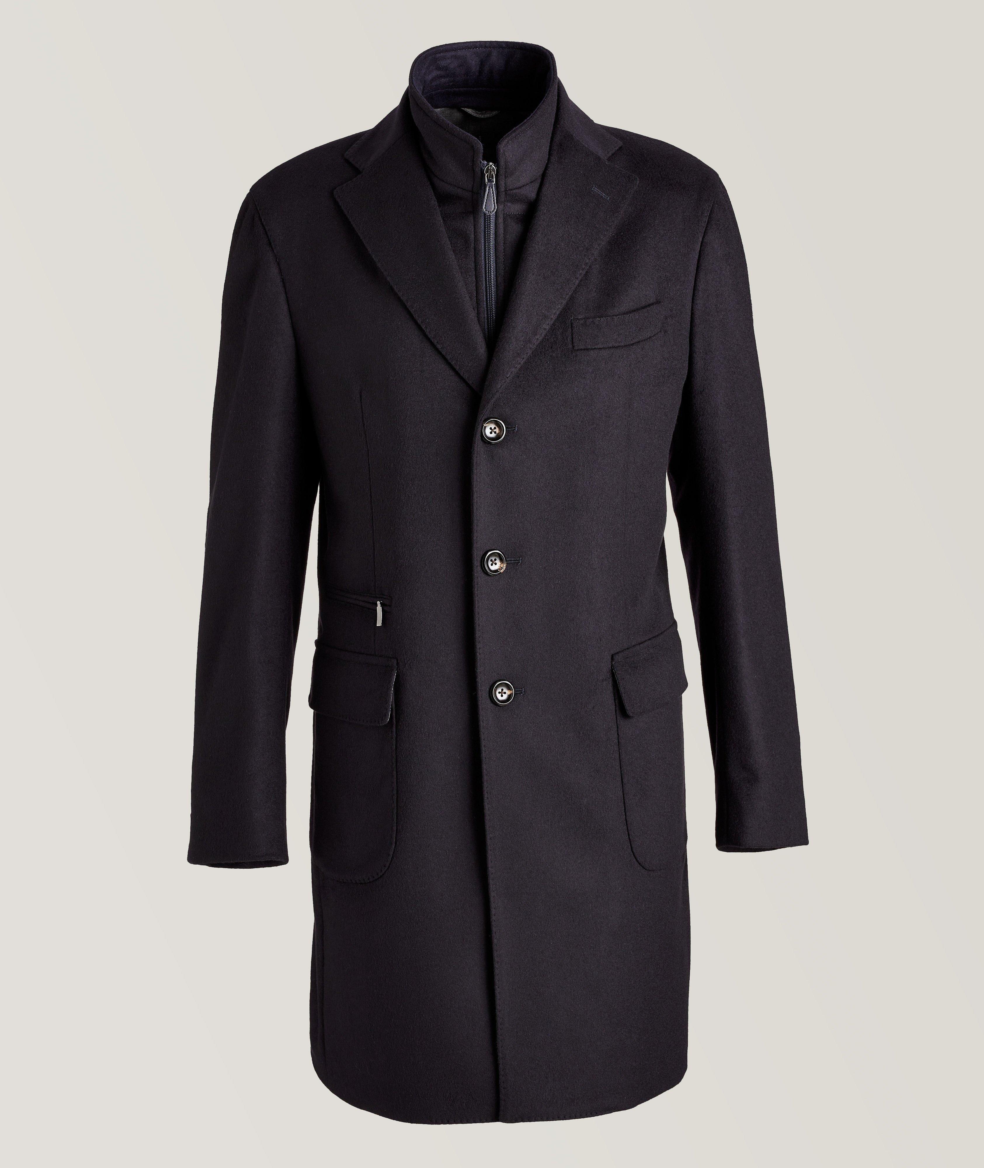 Virgin Wool-Cashmere Removable Bib Overcoat image 1