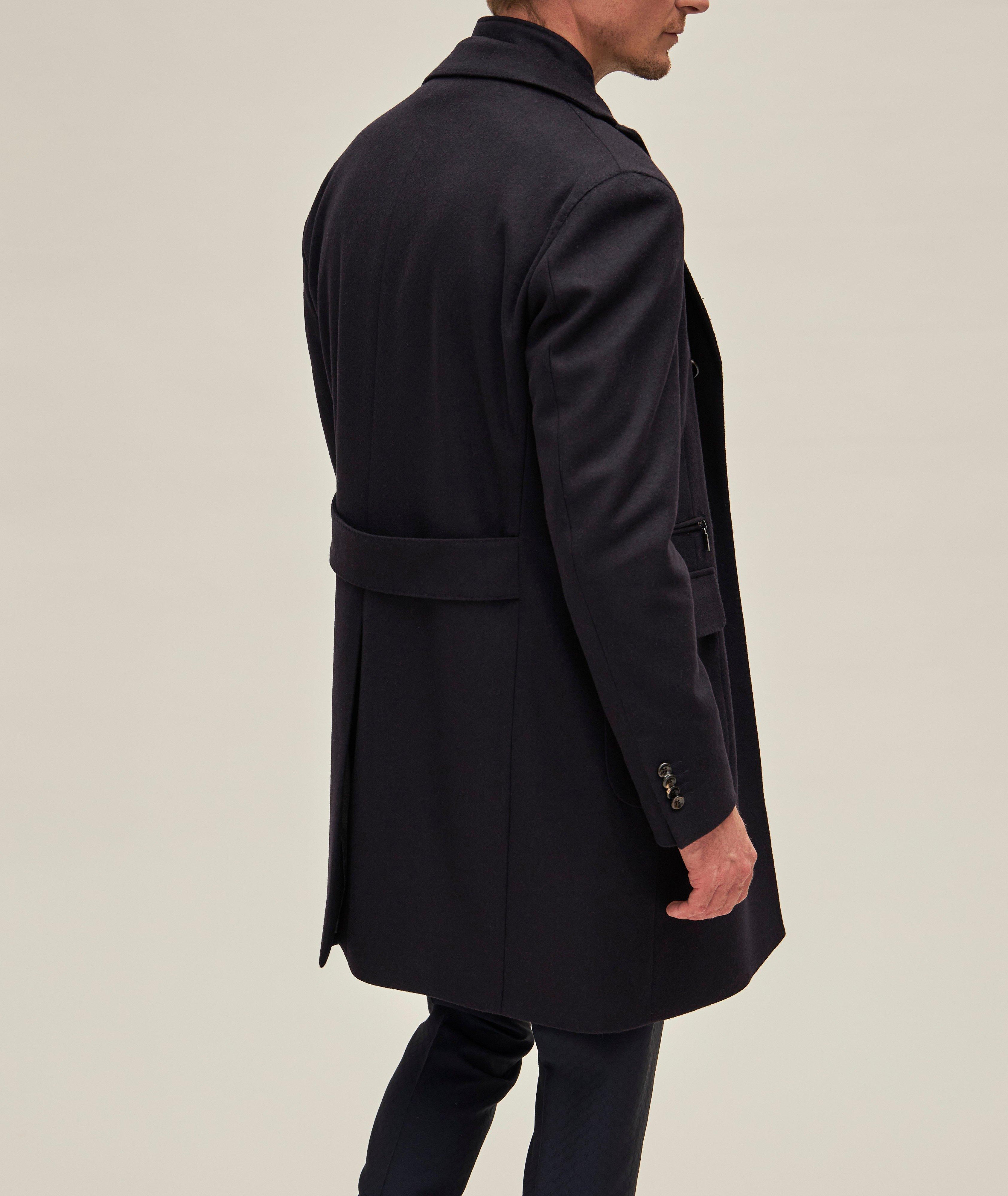 Virgin Wool-Cashmere Removable Bib Overcoat image 3