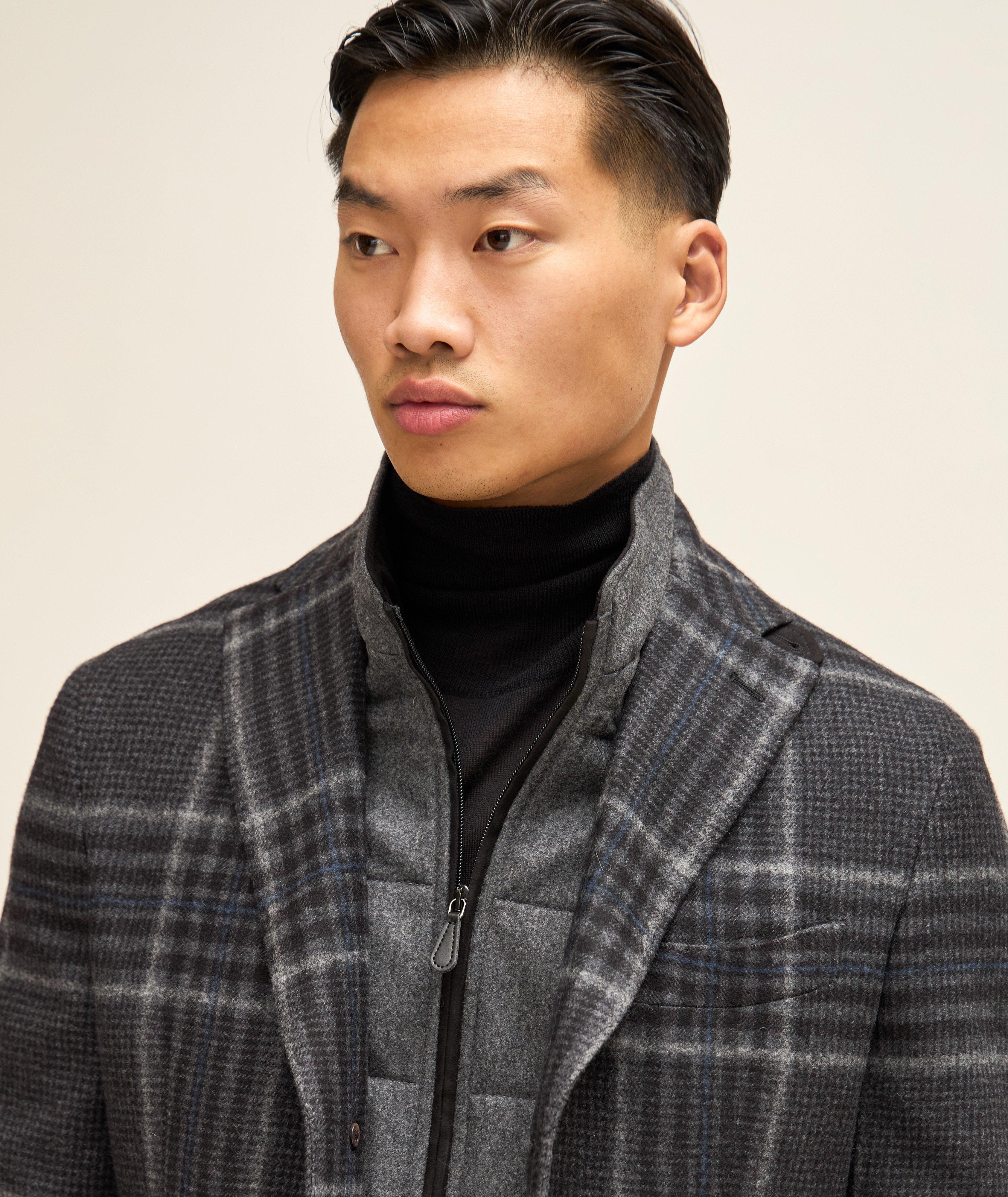 Harold Wool Plaid Overcoat Coats Final Cut