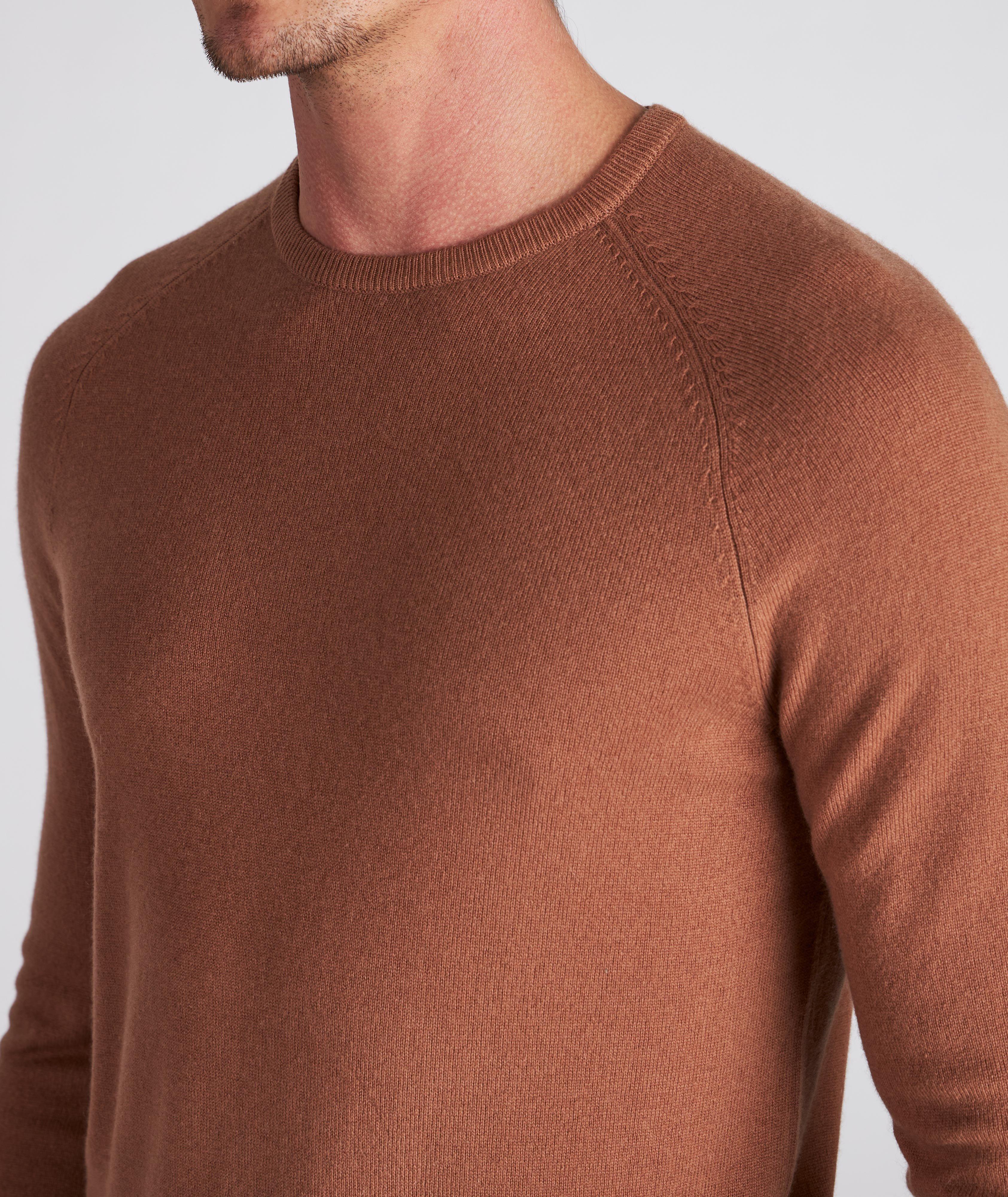 Wool-Cashmere Raglan Crewneck Sweater image 3