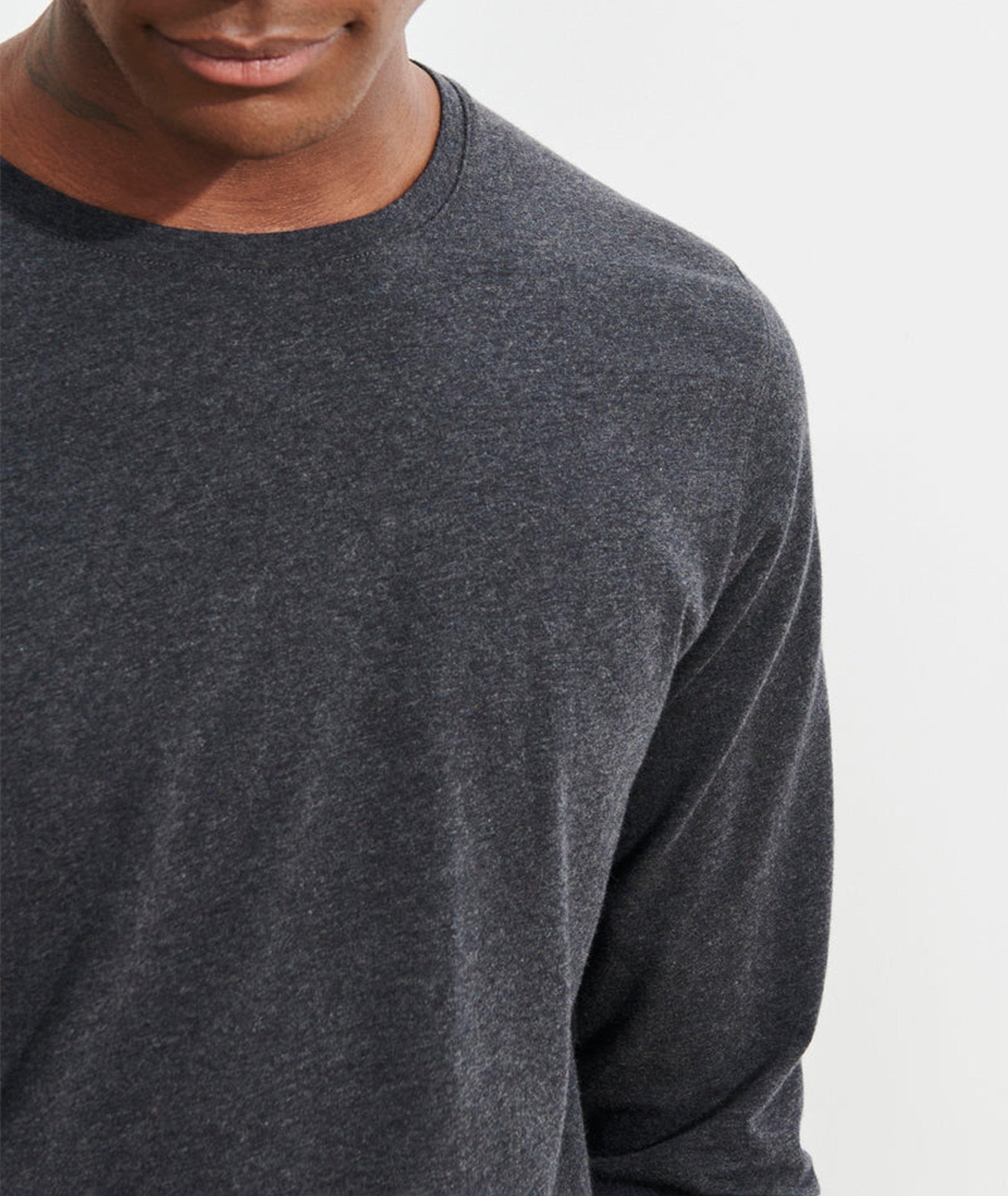 Long-Sleeve Stretch-Pima Cotton T-Shirt image 1