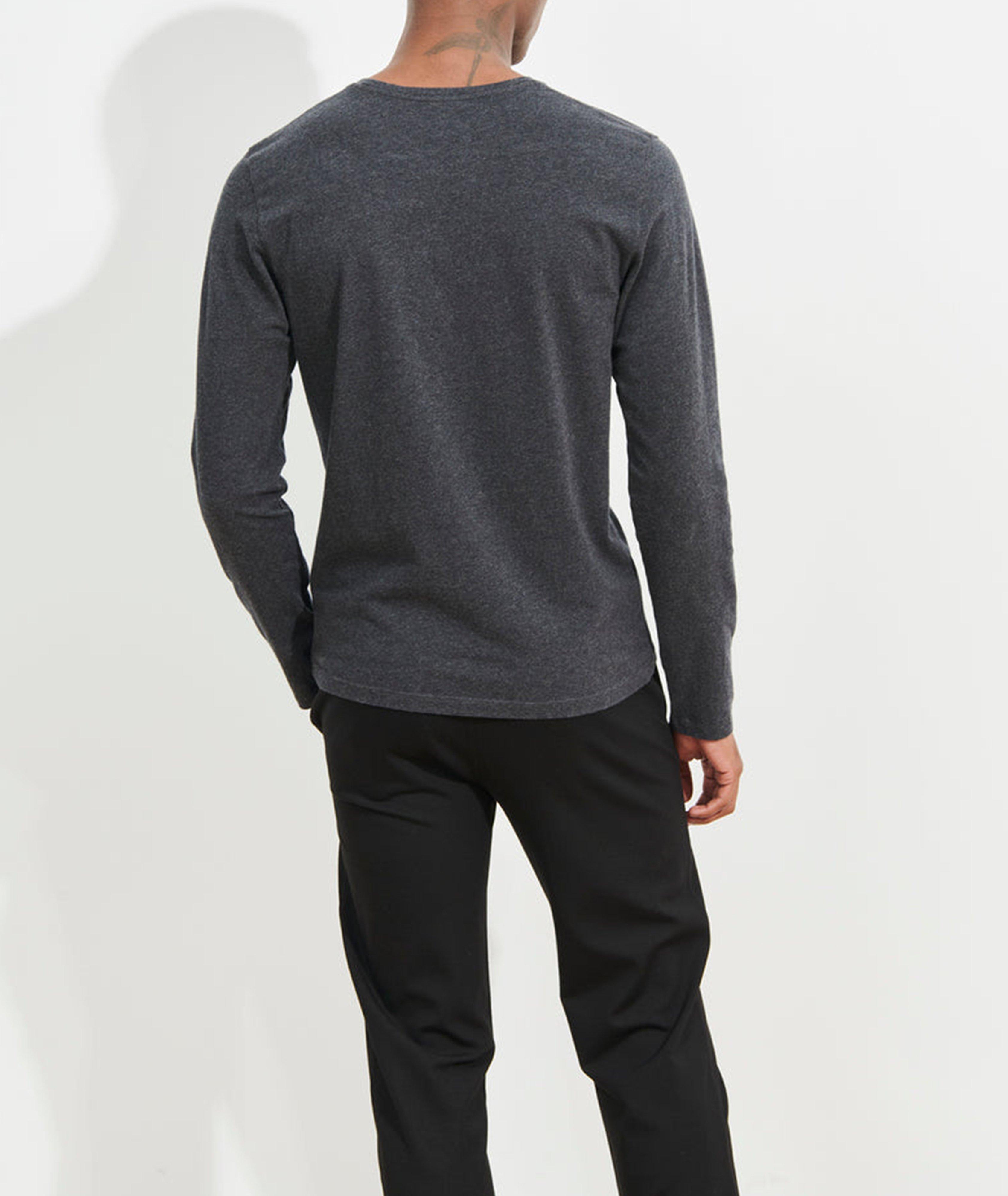 Long-Sleeve Stretch-Pima Cotton T-Shirt image 2