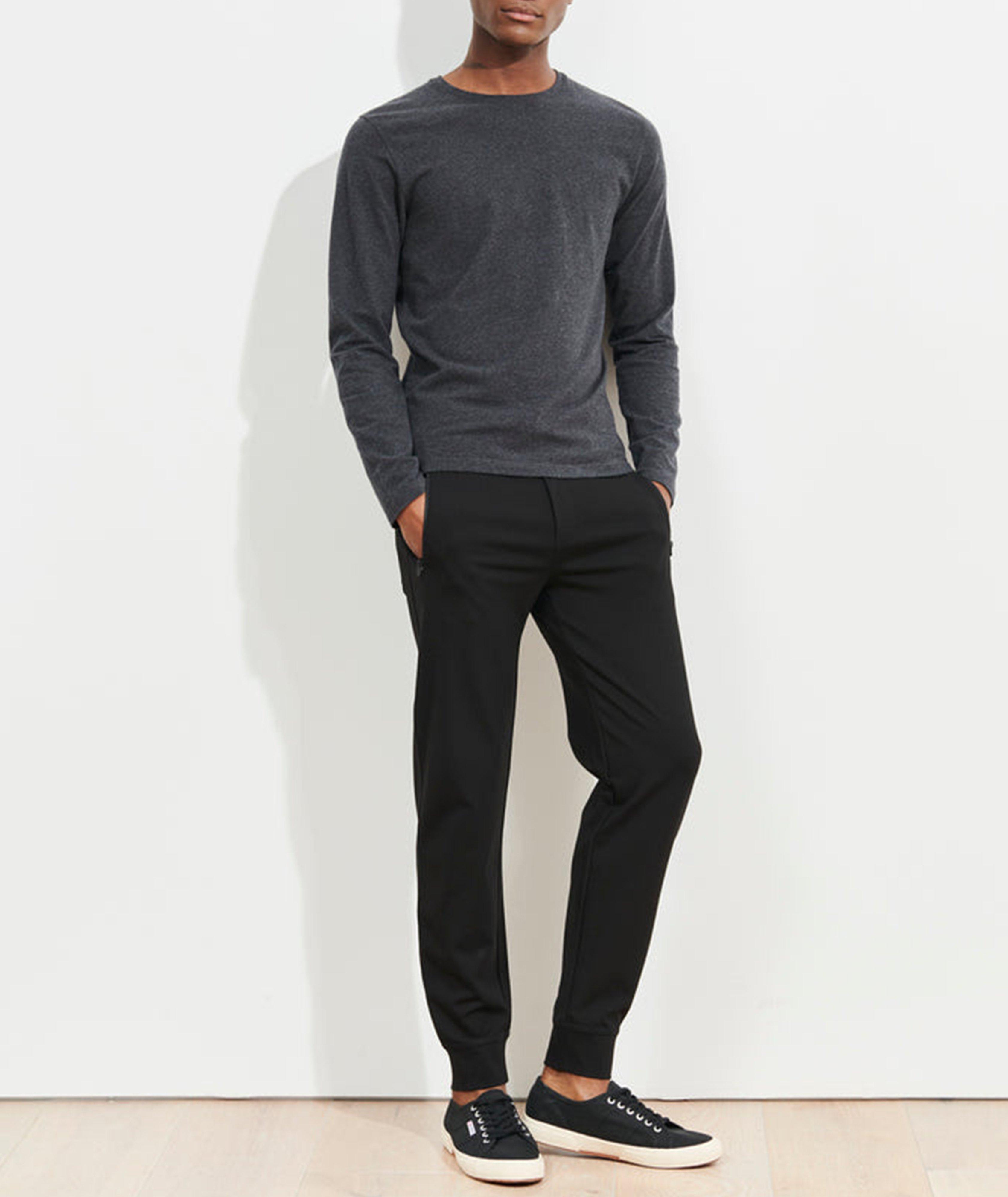 Long-Sleeve Stretch-Pima Cotton T-Shirt image 3