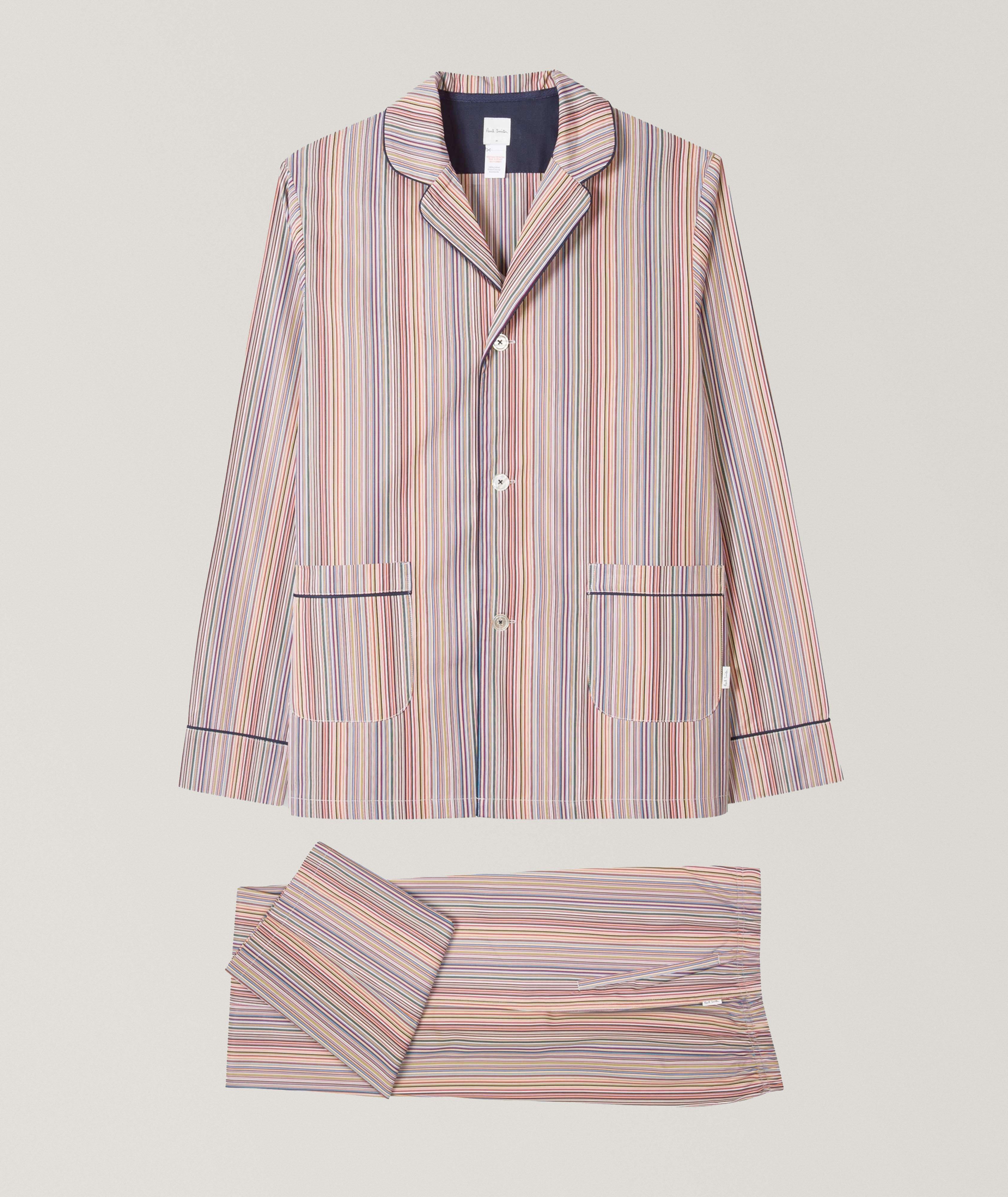 'Artist Stripe' Cotton Pyjamas Set image 0