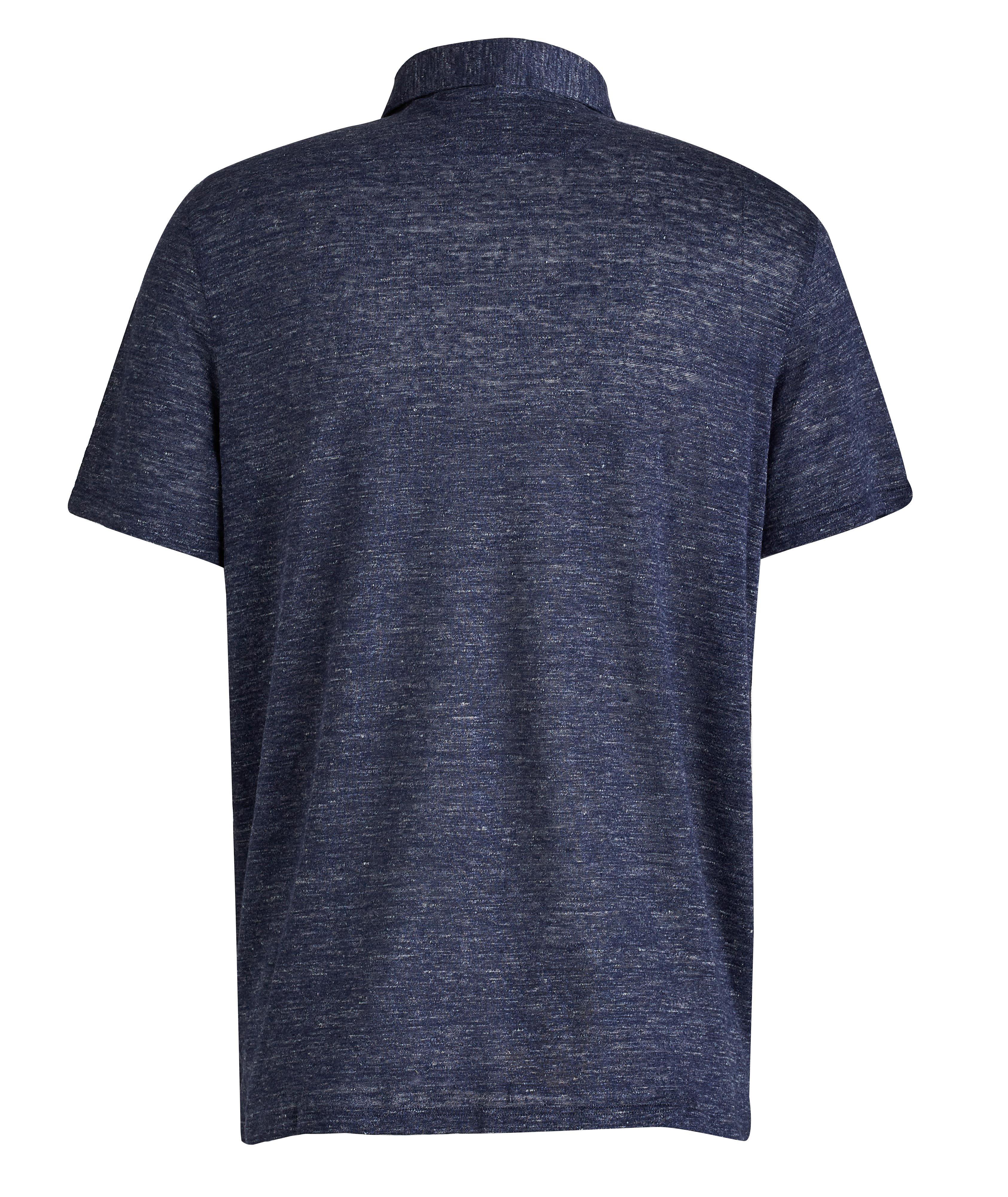 Short-Sleeve Knit Cotton Pique Polo image 1