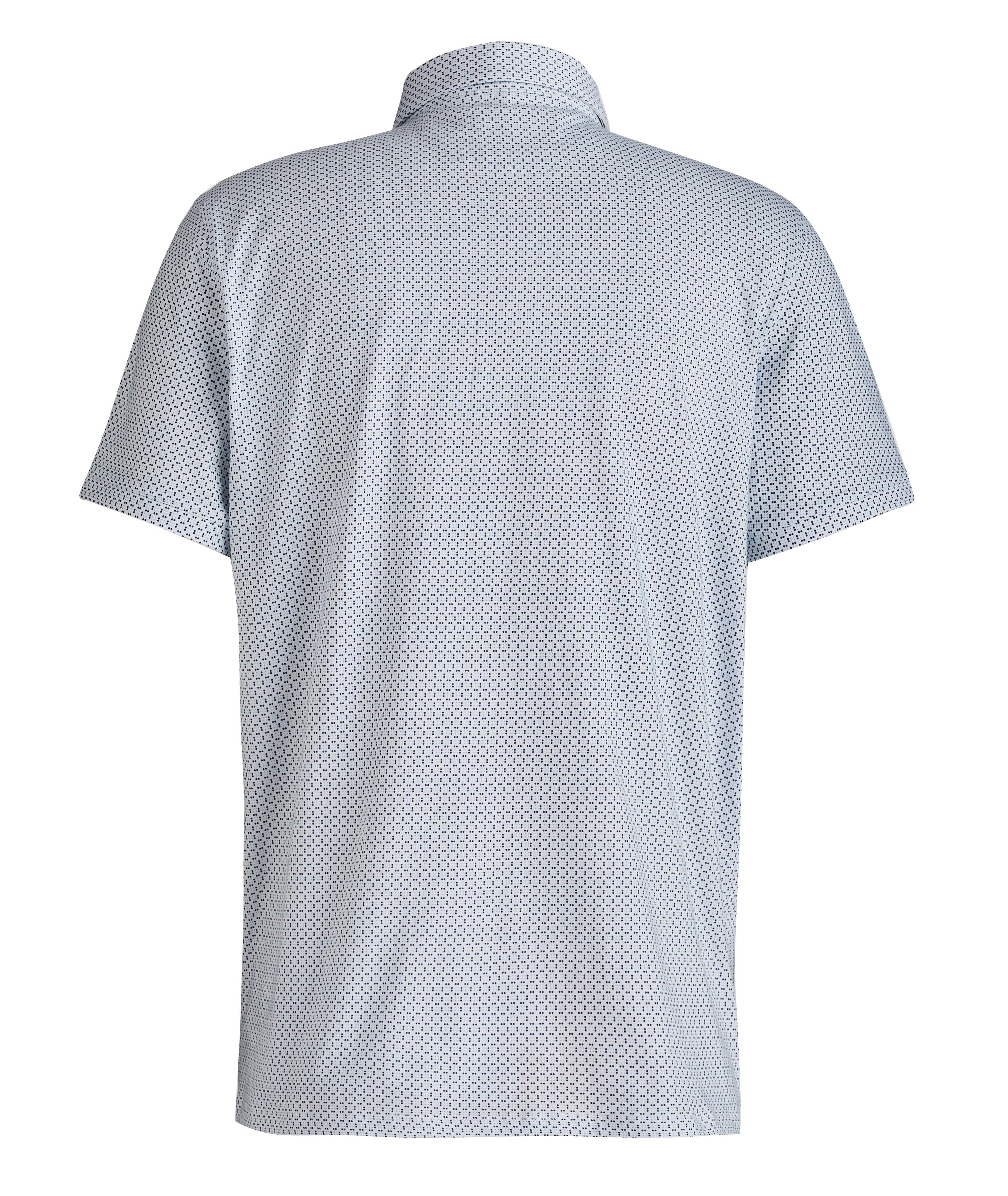 Printed Jersey Stretch-Cotton Pique Polo image 1