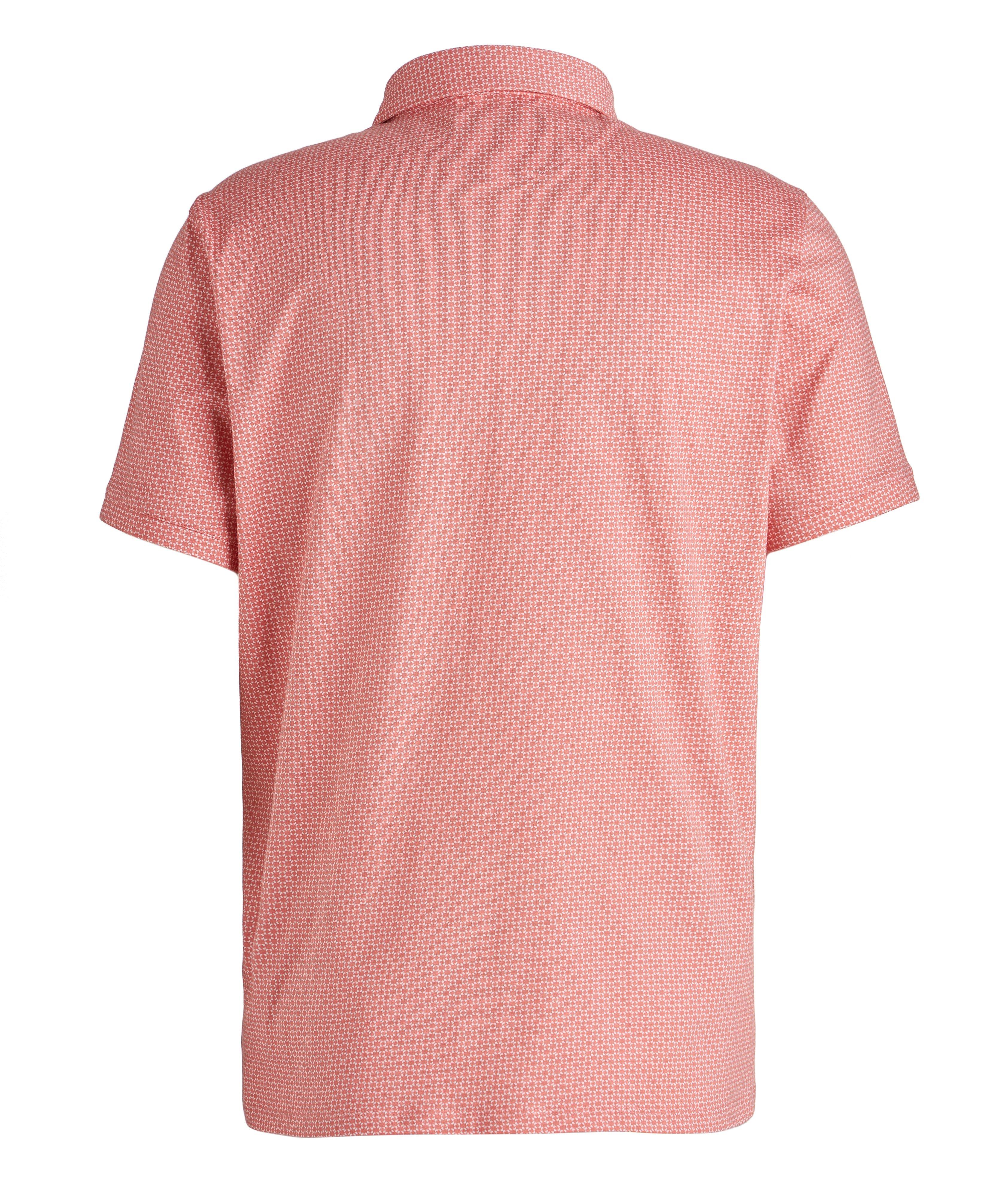 Printed Jersey Stretch-Cotton Pique Polo image 1
