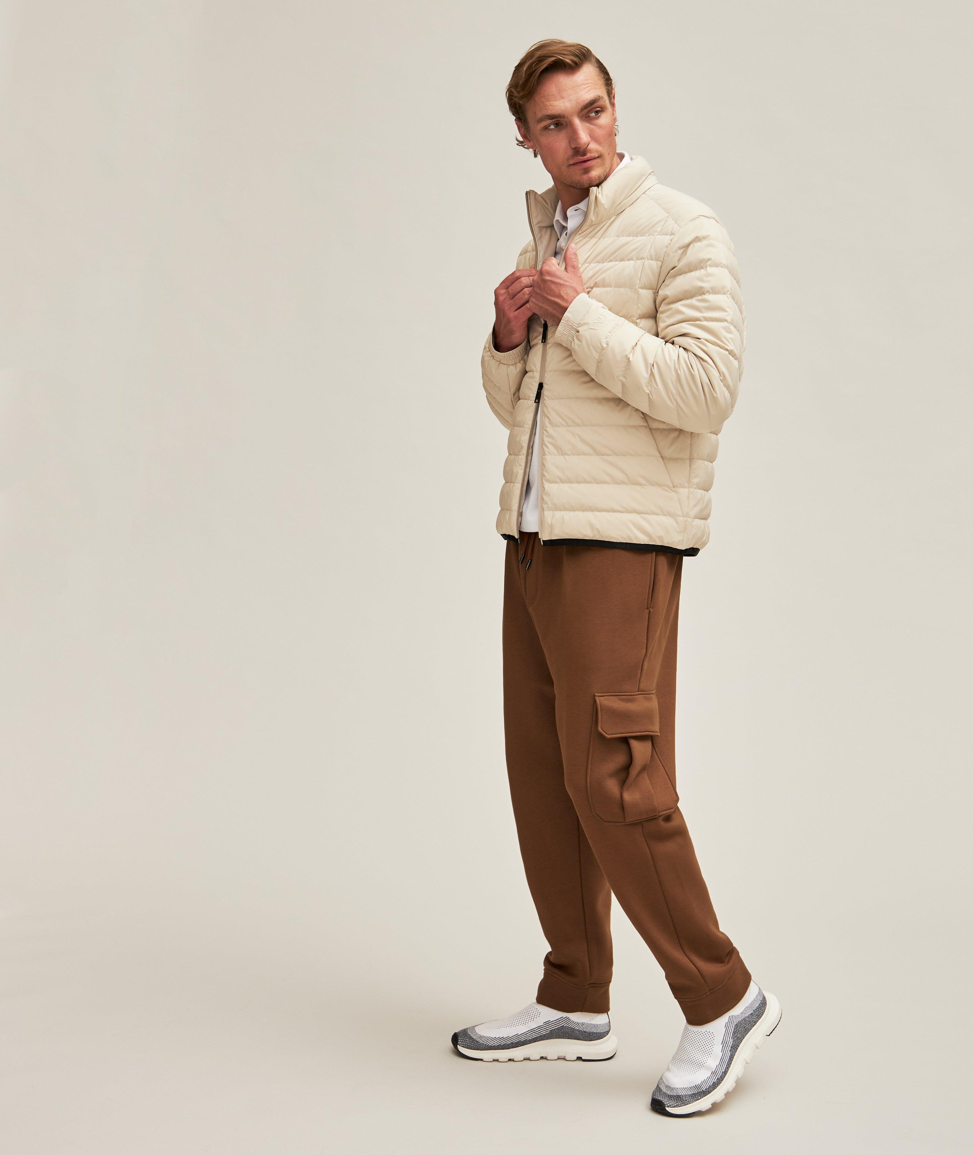 Cotton-Blend Cargo Sweatpants image 1
