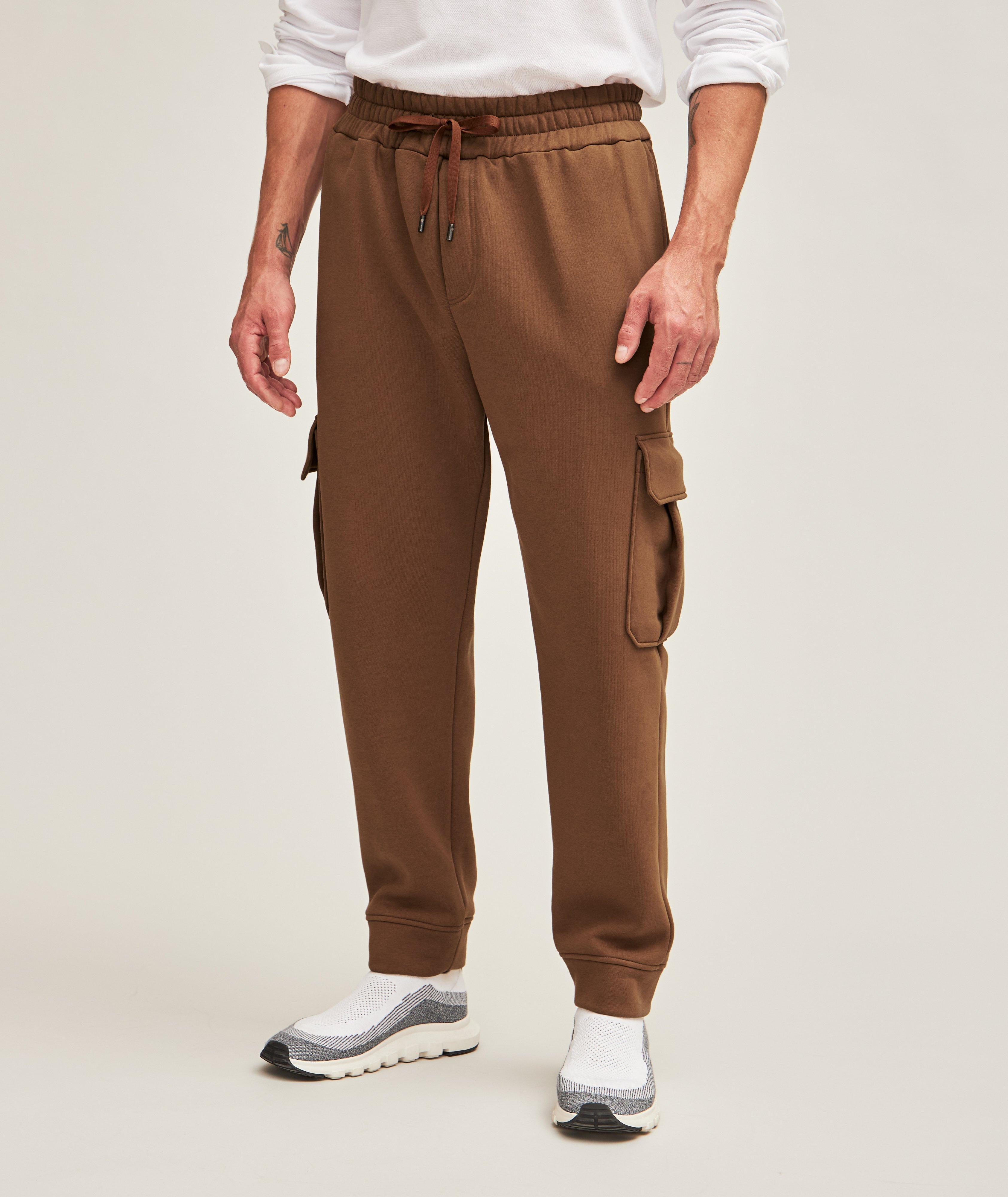 Cotton-Blend Cargo Sweatpants image 2