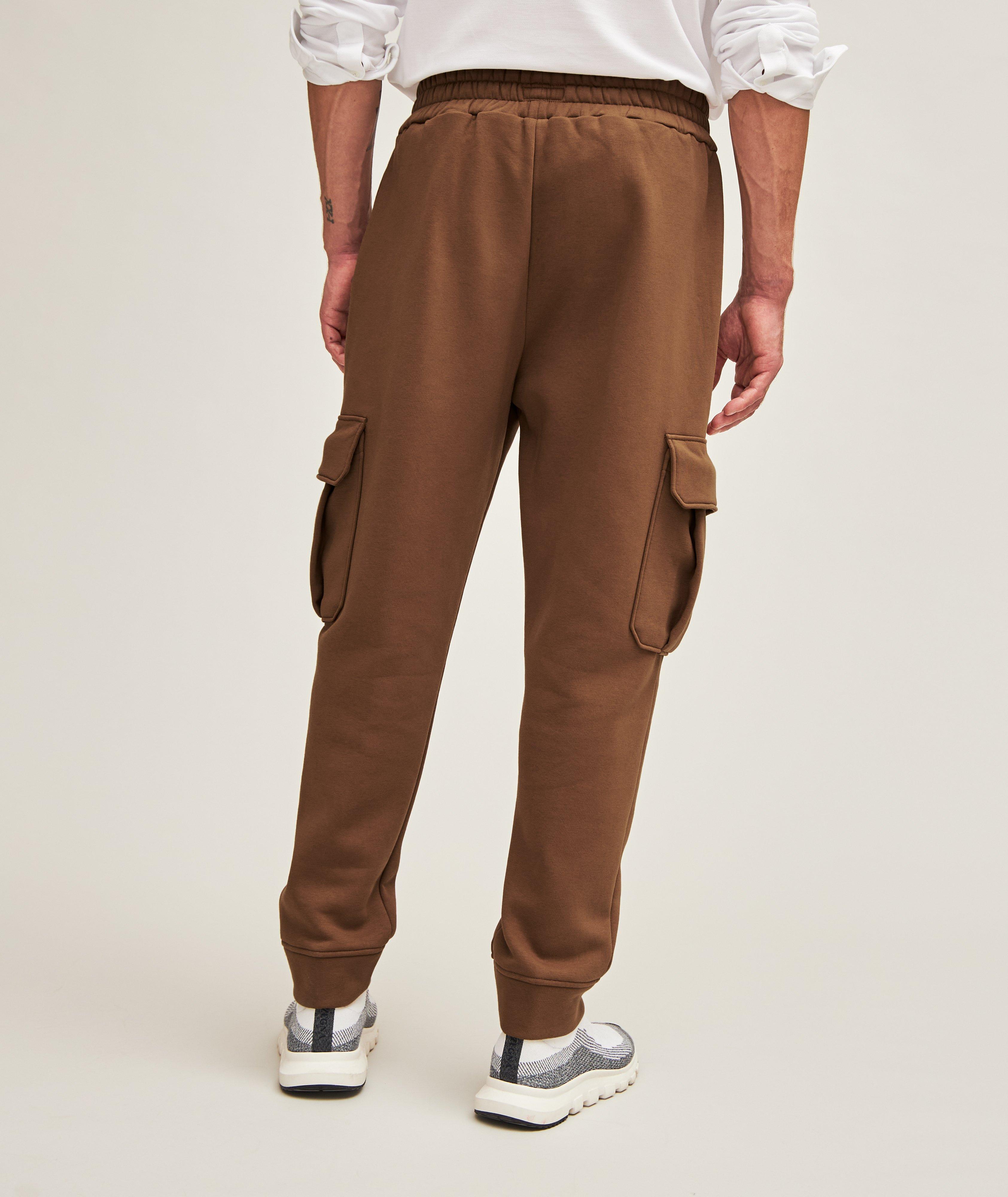 Cotton-Blend Cargo Sweatpants image 3
