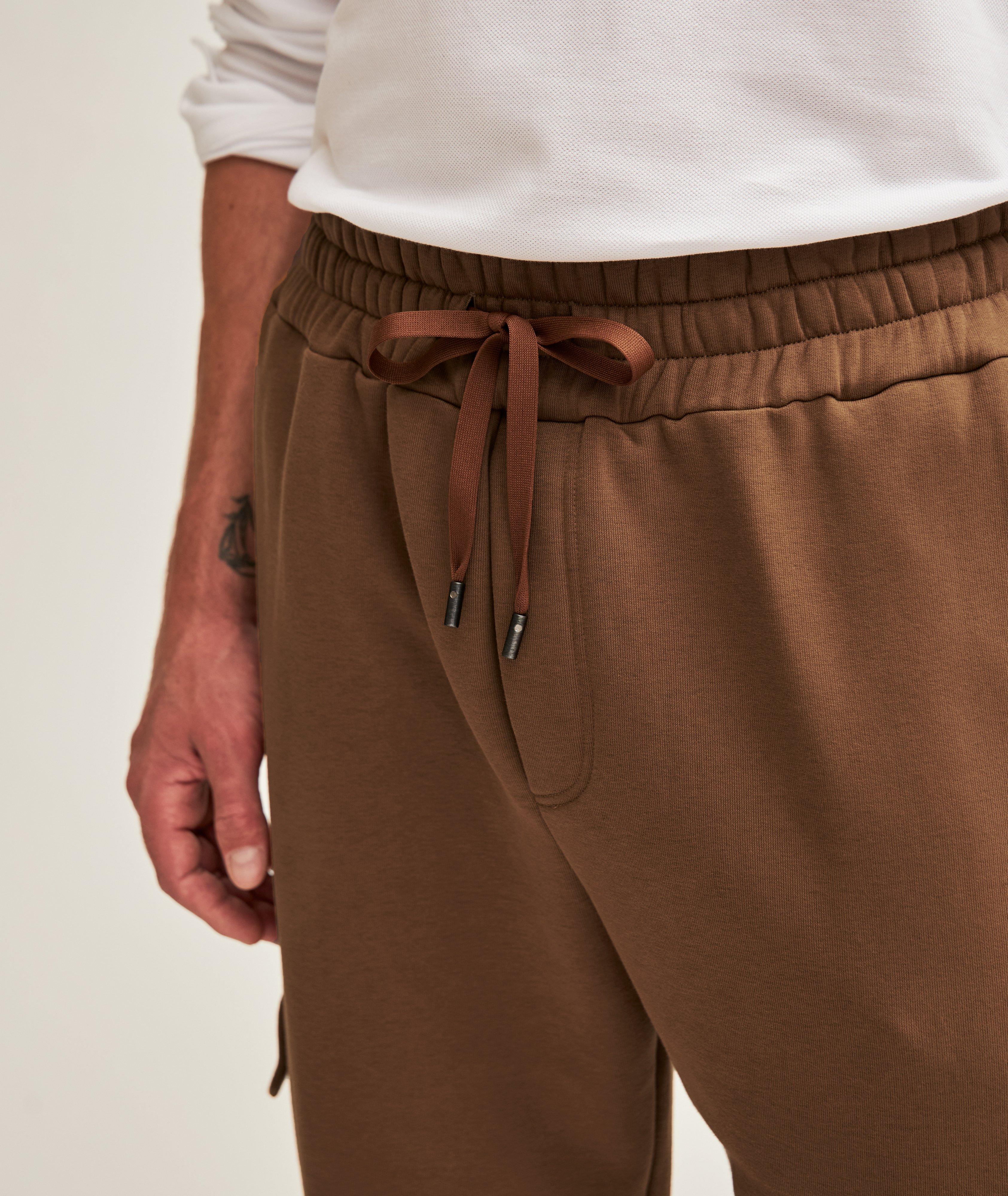 Cotton-Blend Cargo Sweatpants image 4