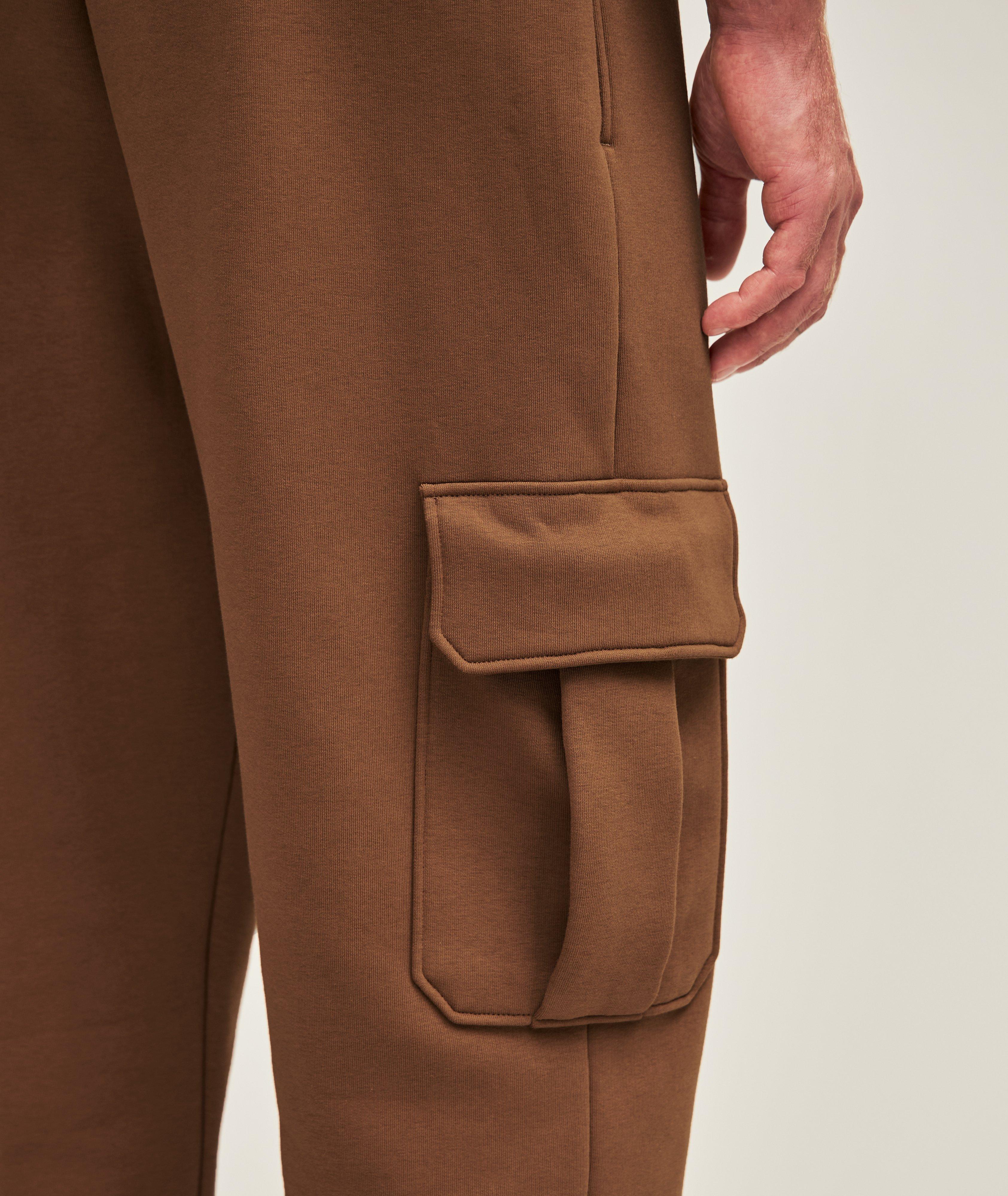 Cotton-Blend Cargo Sweatpants image 5