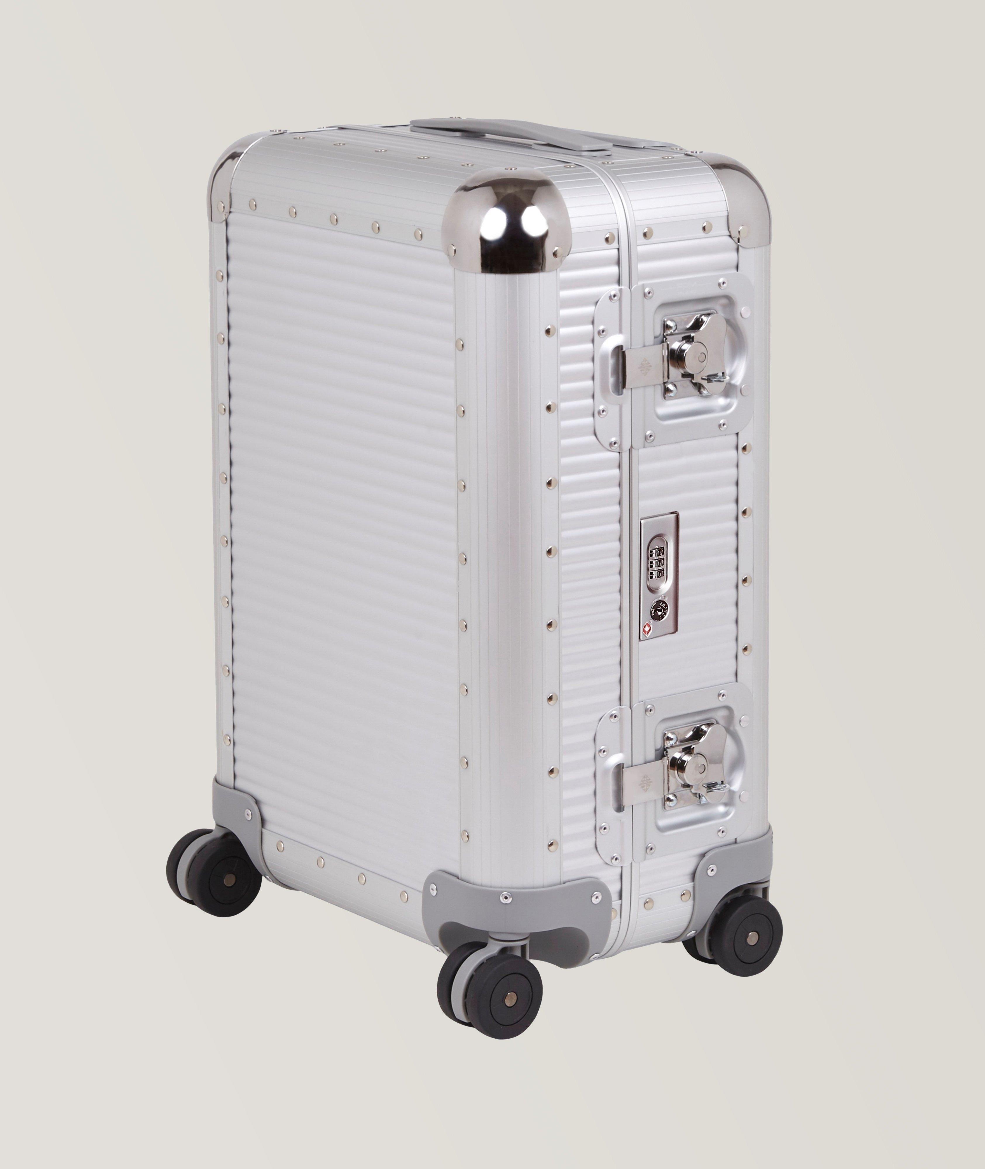 FPM MILANO Valise 55M Sur Roues, Collection Bank S En Gris