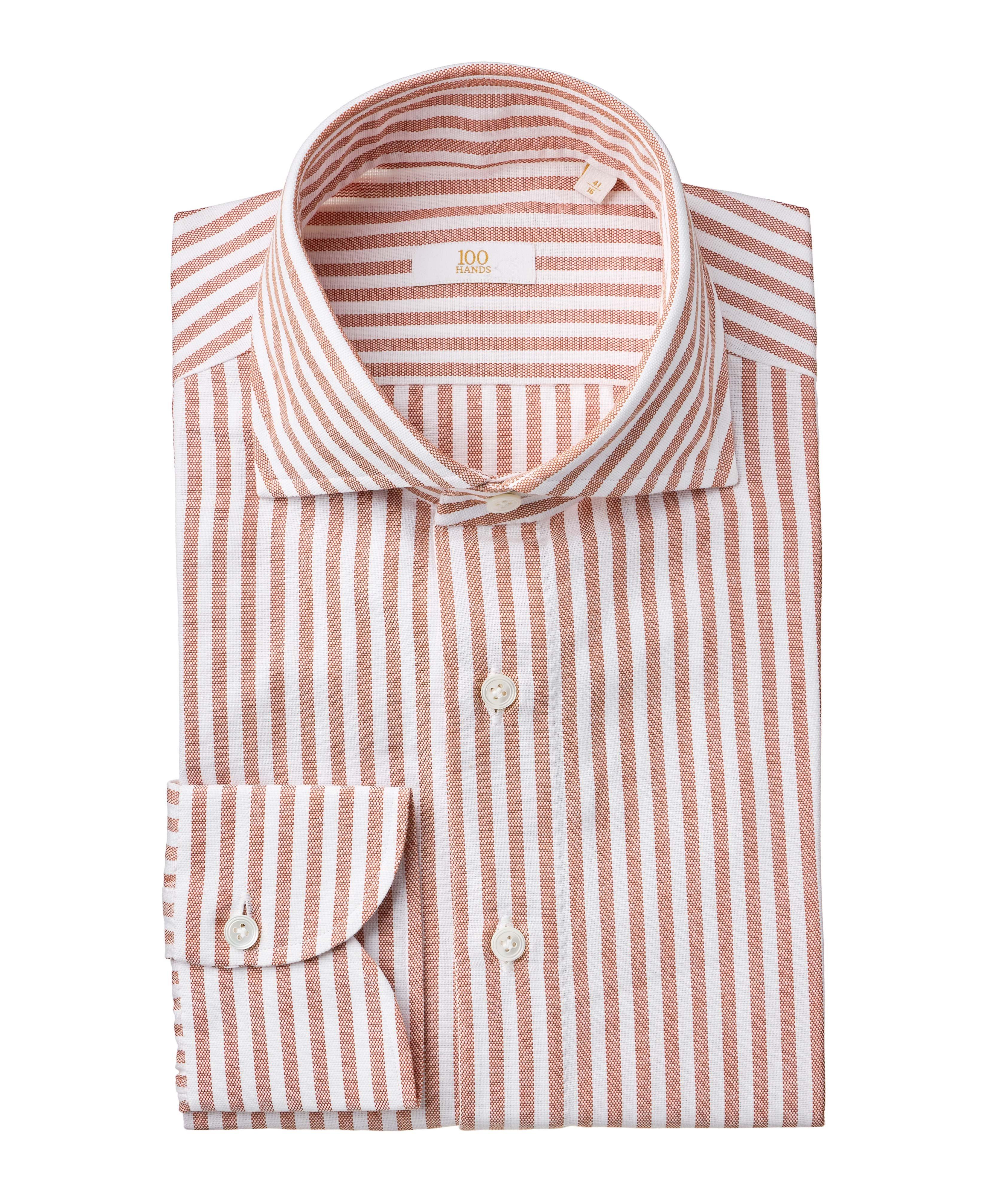 Gold Line Handmade Cotton Striped Sports Shirt image 0