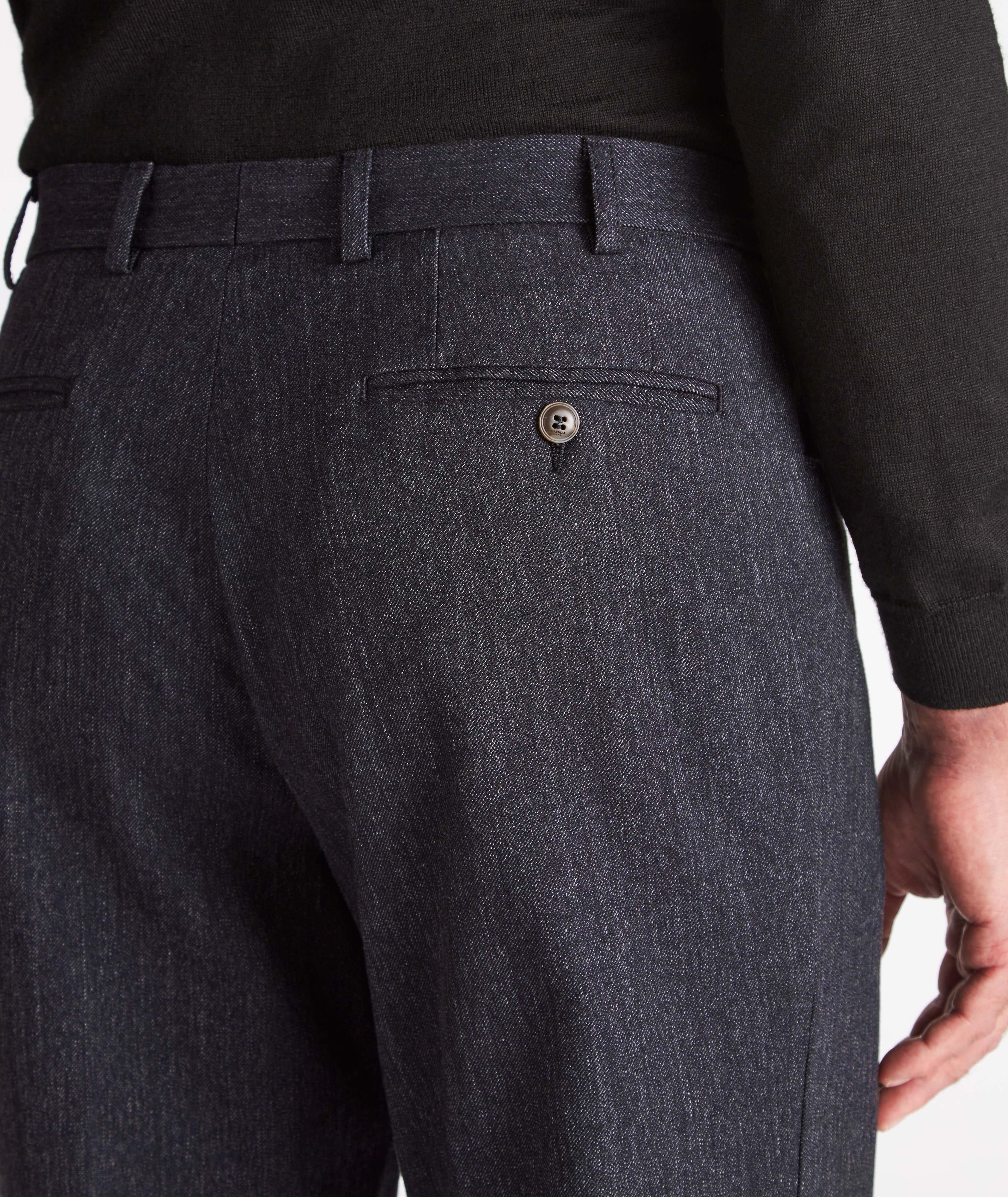 Canali 5-Pocket Stretch-Cotton Twill Dress Pants | Pants | Final Cut