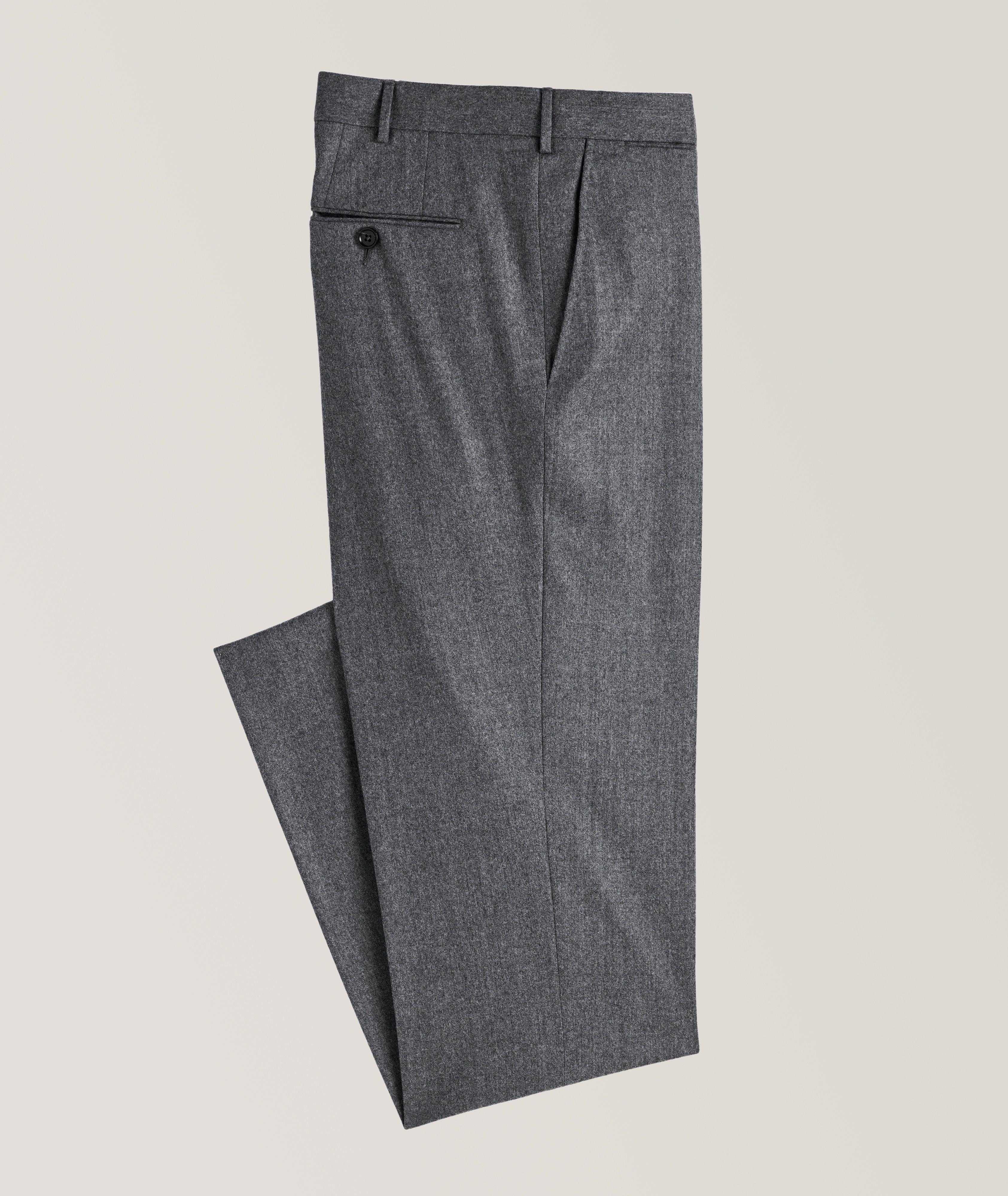 Sartorial Stretch-Wool Flannel Dress Pants