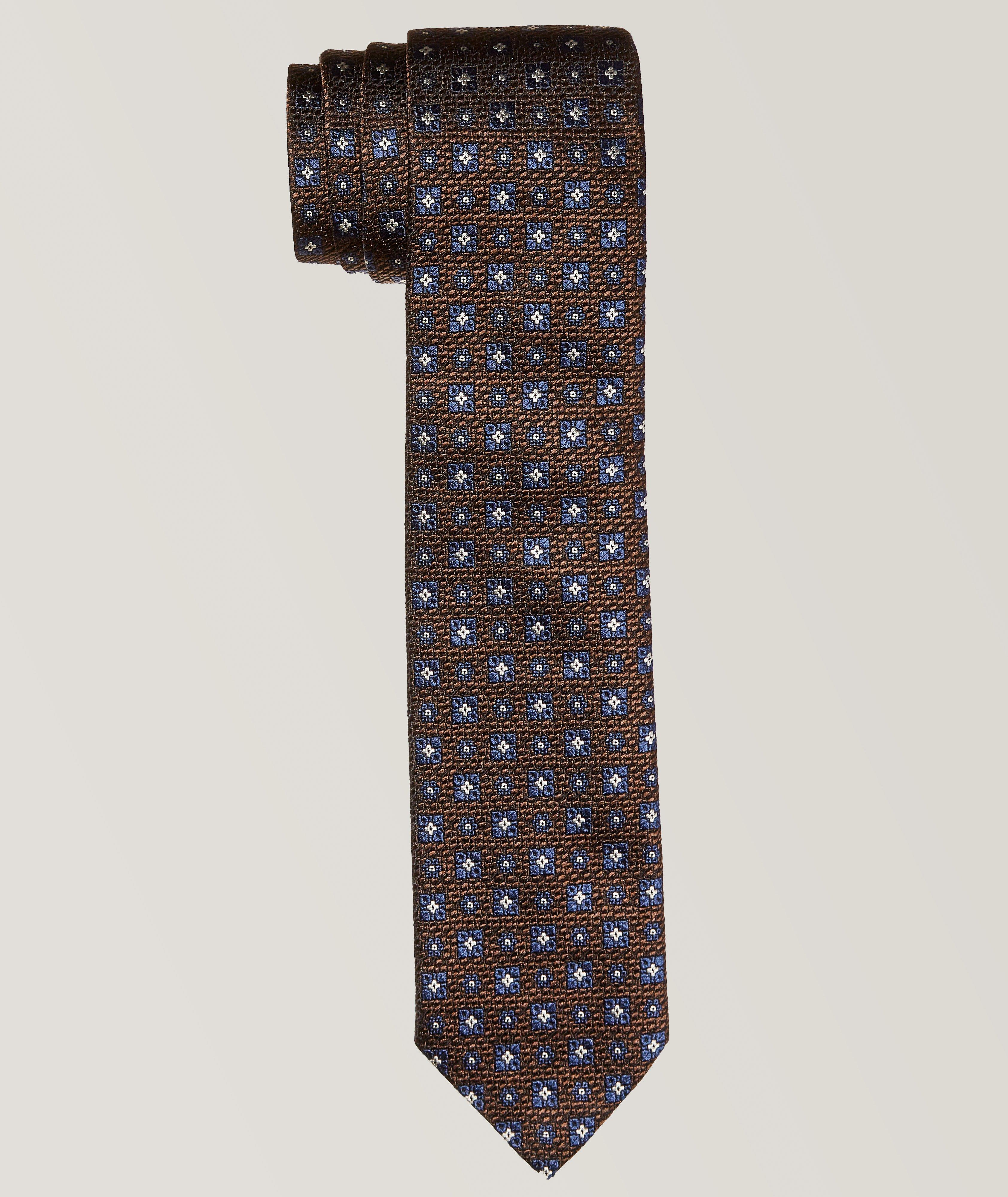 Light Brown Doppia Silk Tie