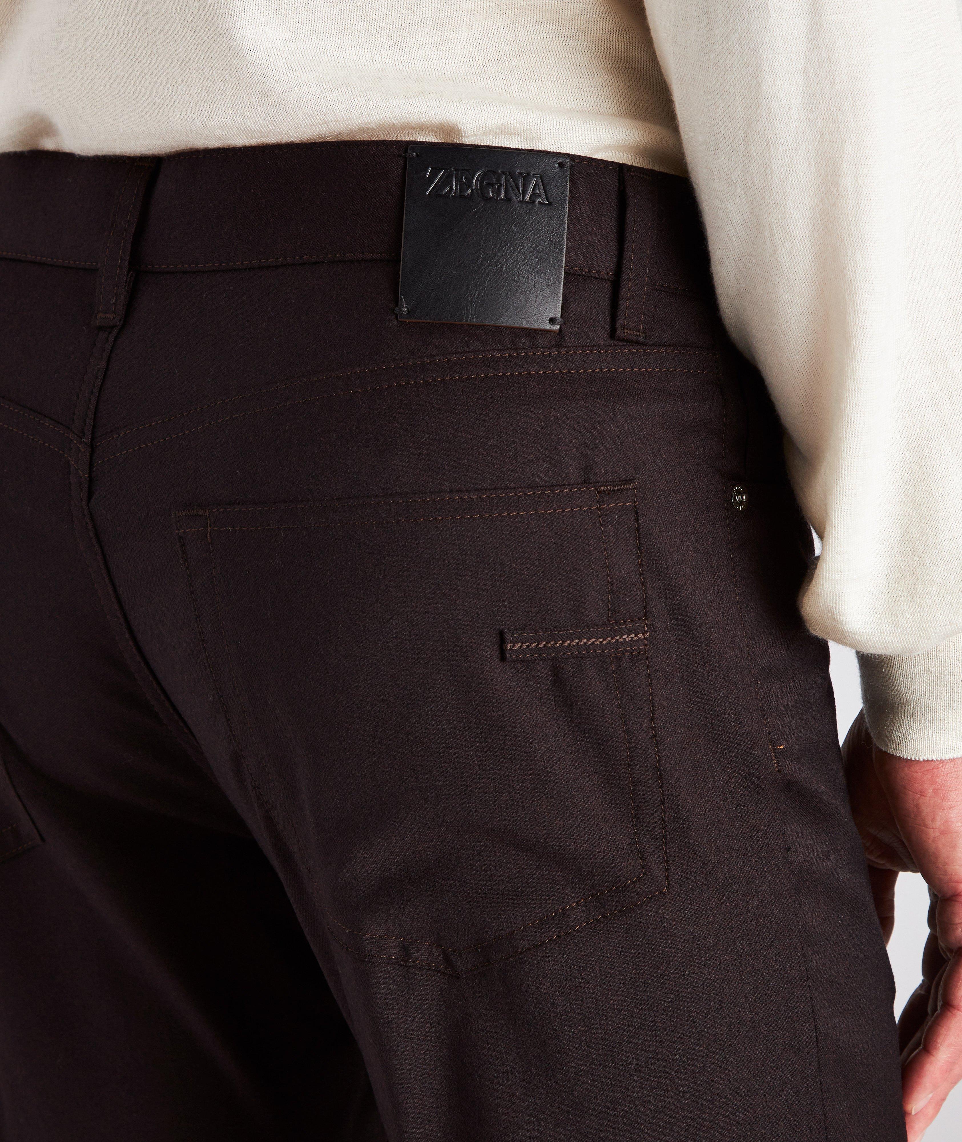 City Wool Flannel Five-Pocket Pants image 4