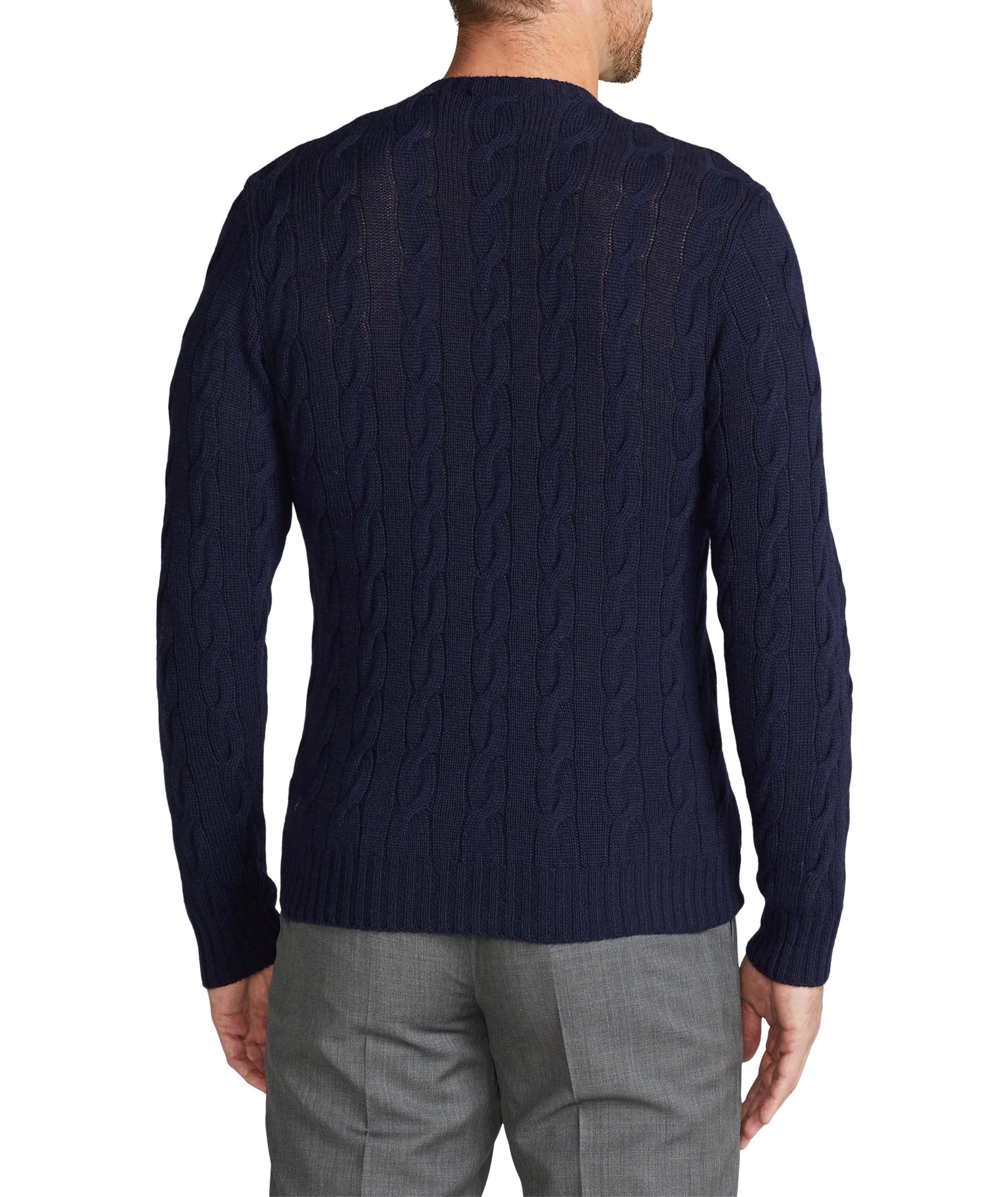 Cable-Knit Cashmere Sweater image 2