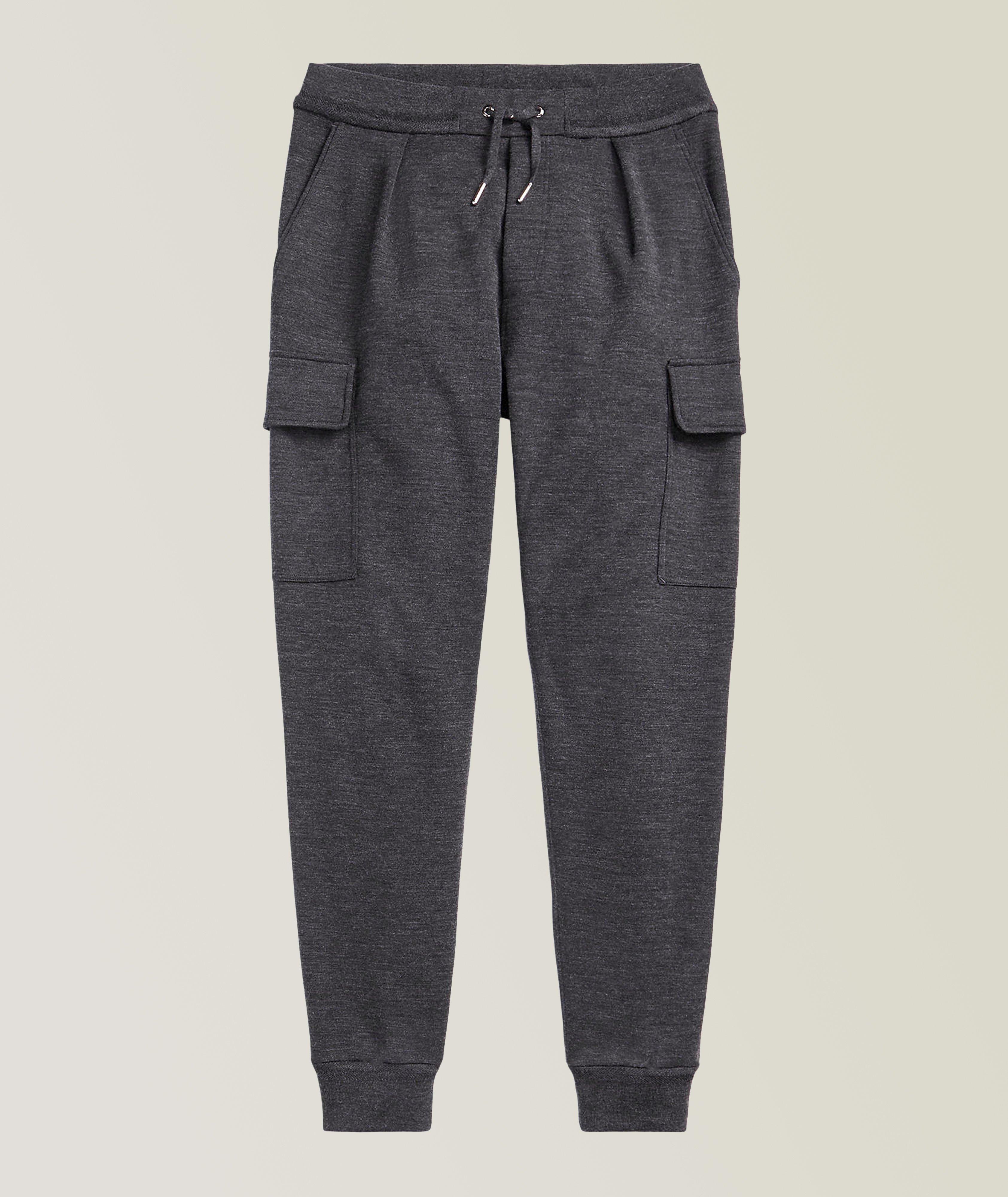Double-Knit Cargo Jogger Pants image 0