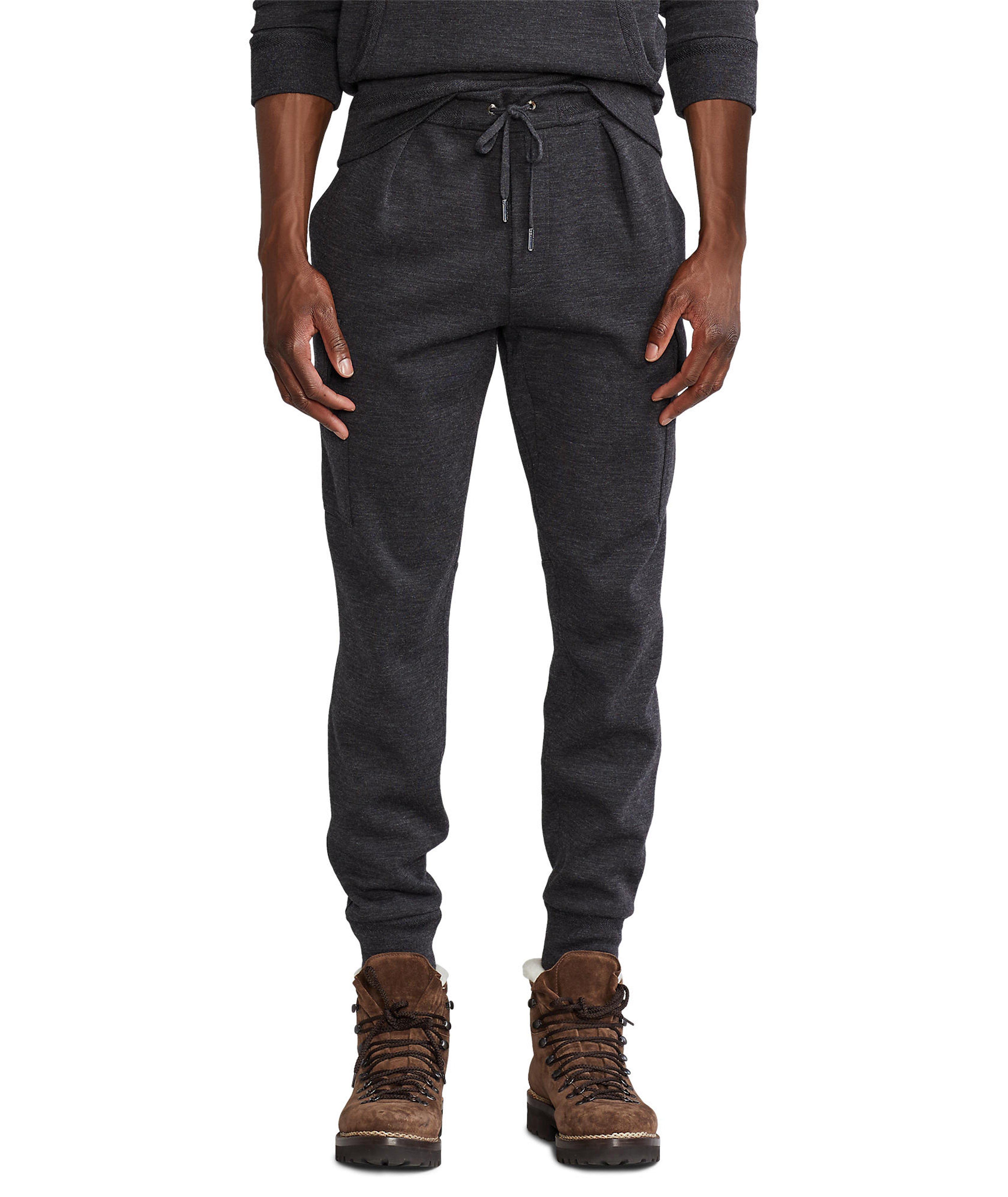 Double-Knit Cargo Jogger Pants image 1