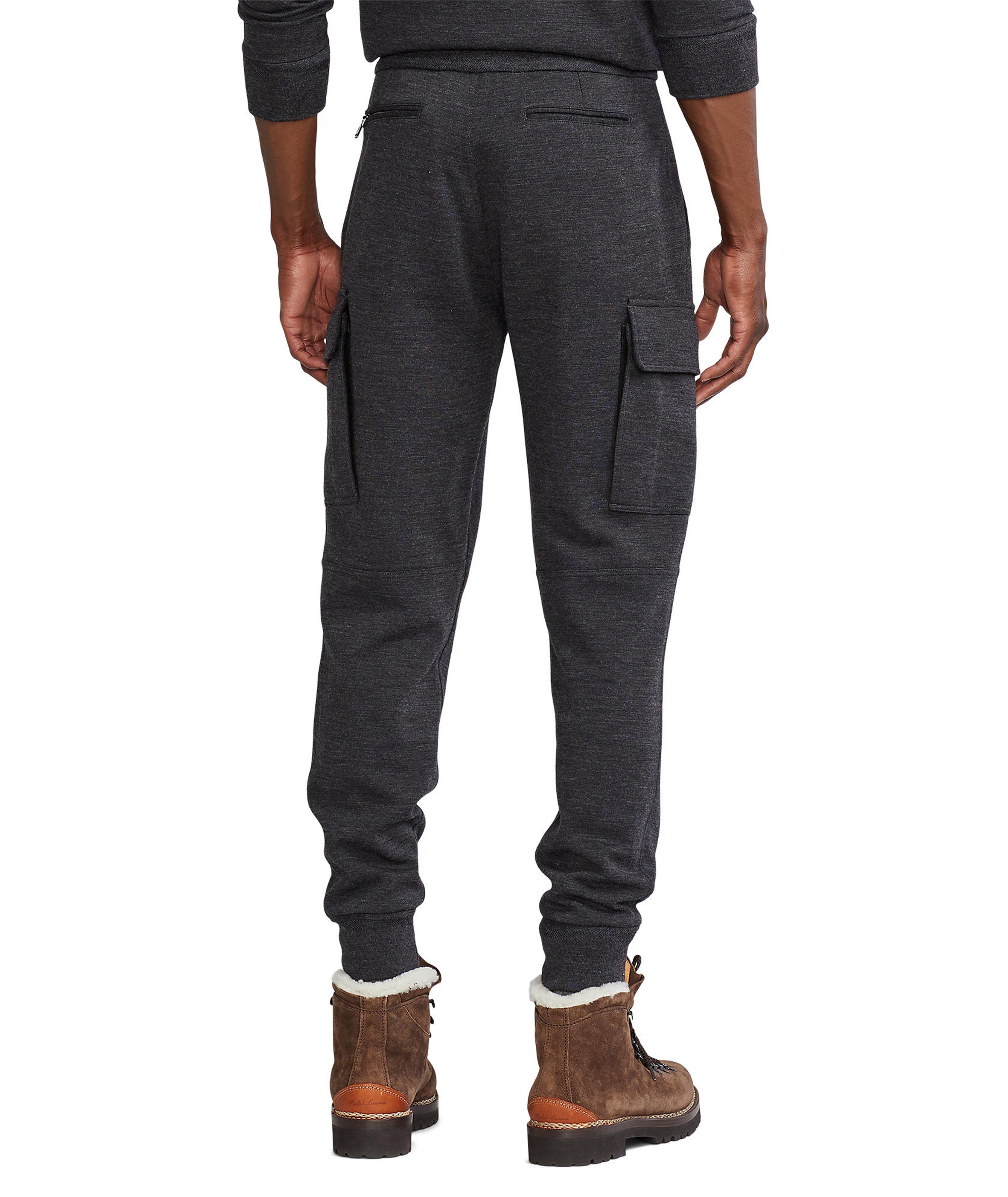 Double-Knit Cargo Jogger Pants image 2