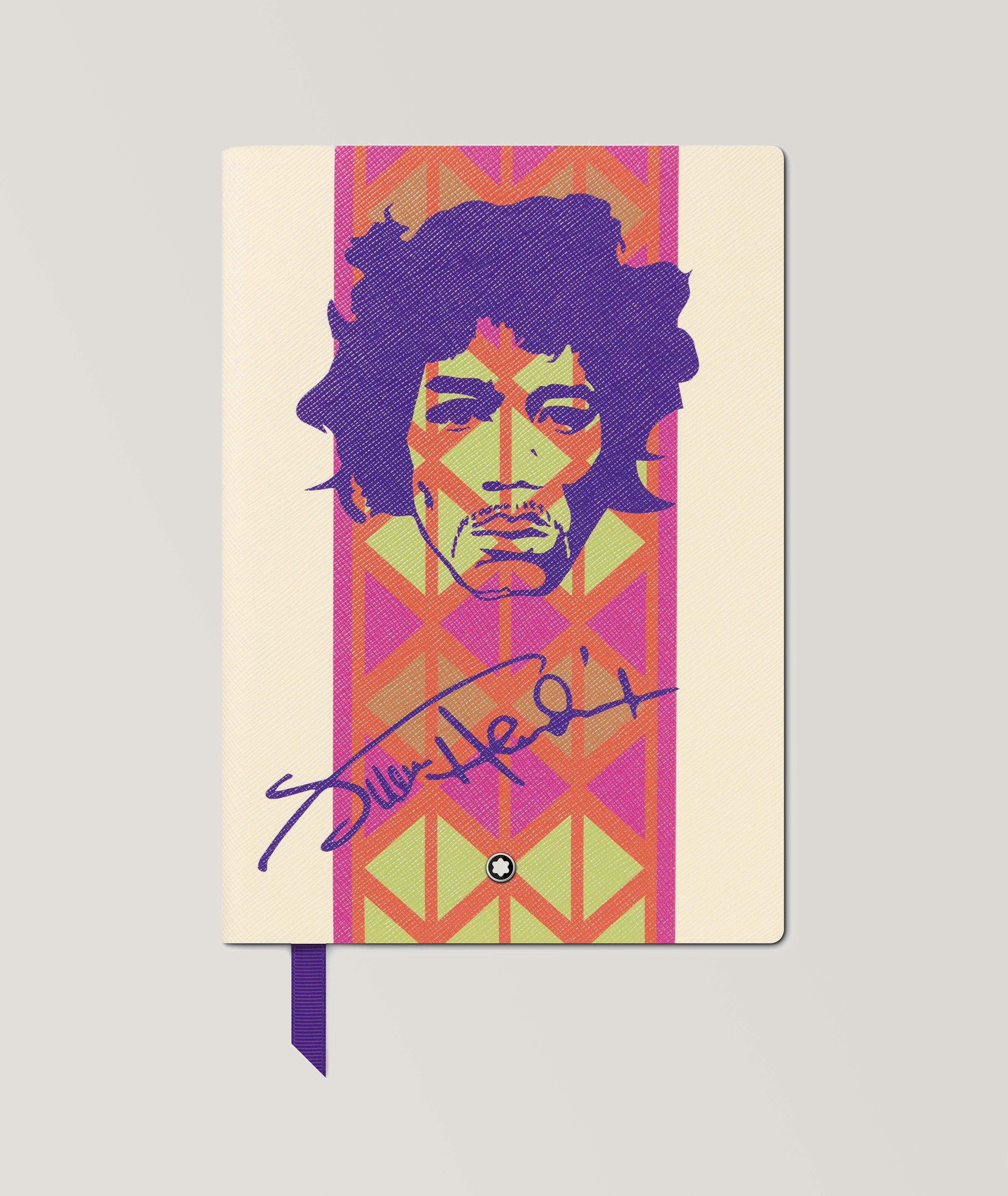 Great Characters Jimi Hendrix White Lined Notebook