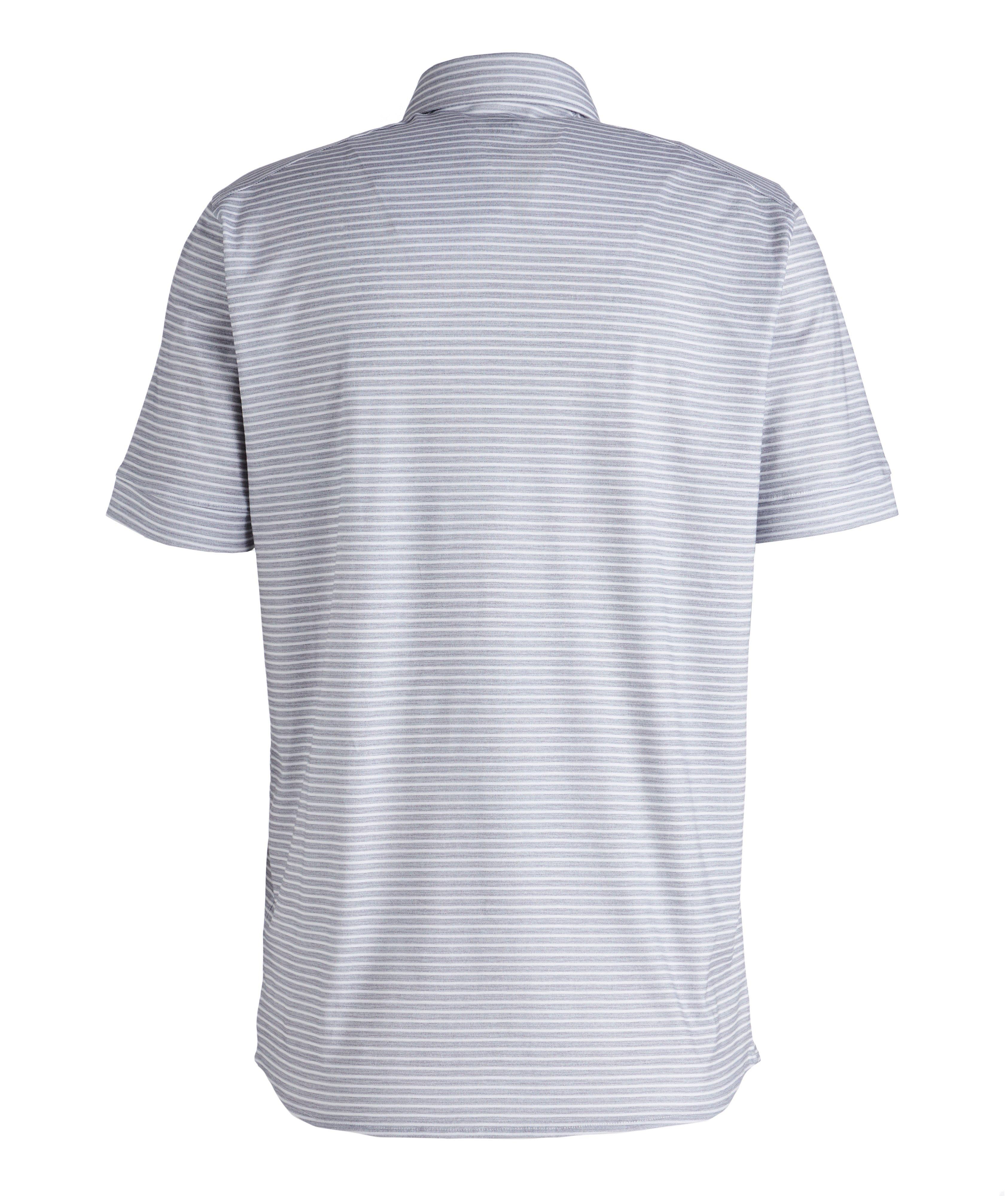 Raffi Short-Sleeve Striped Cotton Polo | Polos | Final Cut