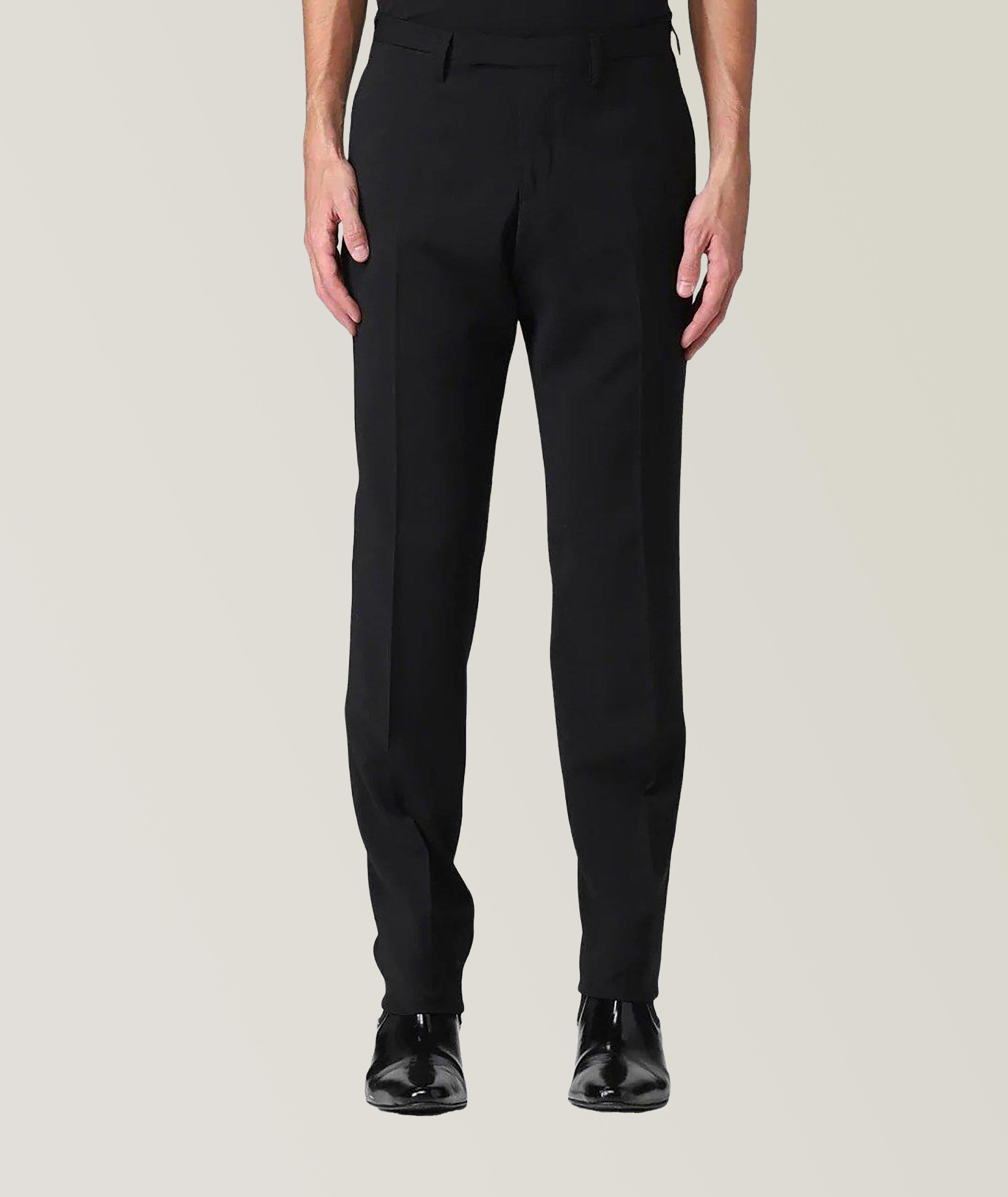 Virgin Wool Plain Front Trousers