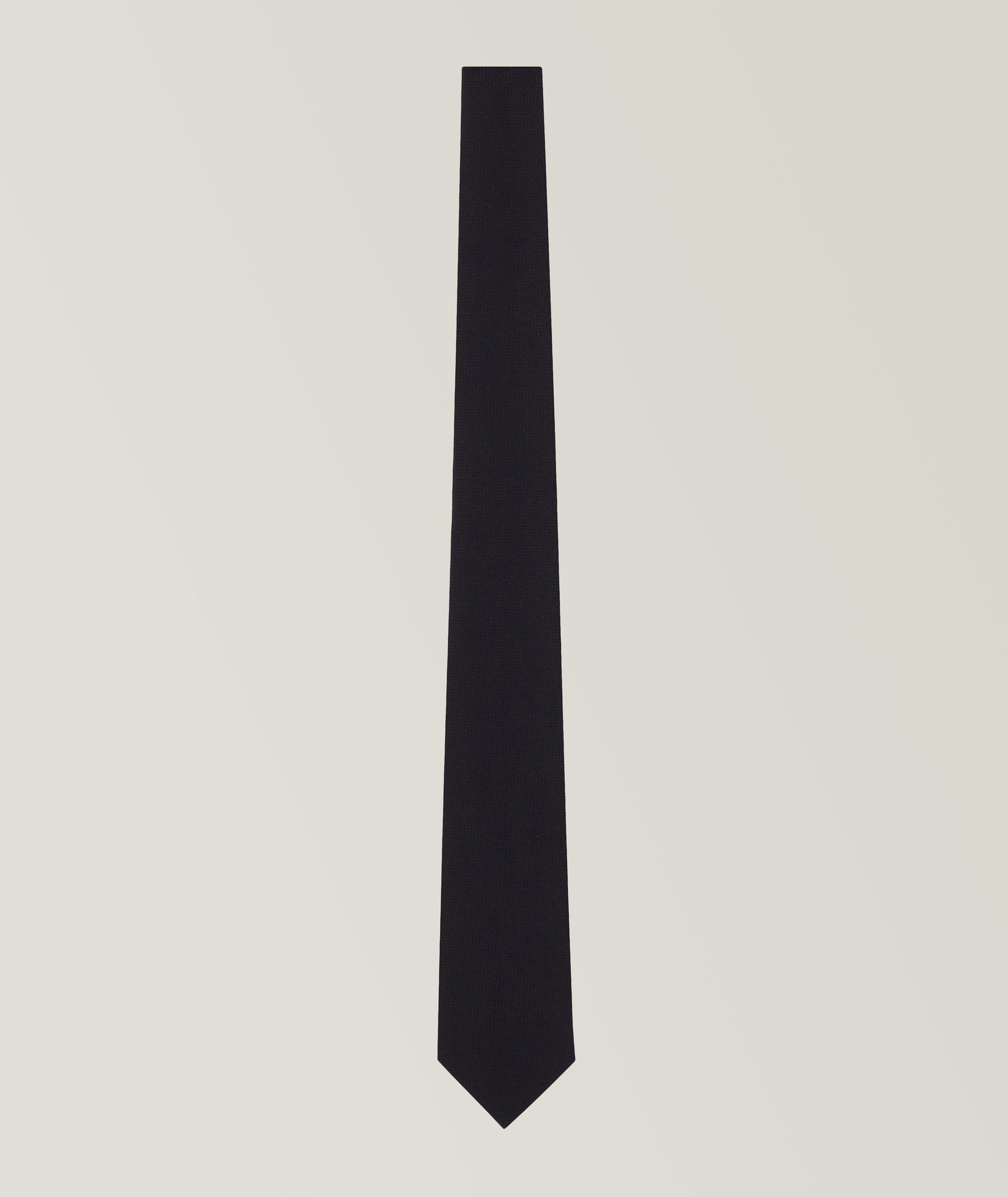 Wool-Blend Jacquard Tie
