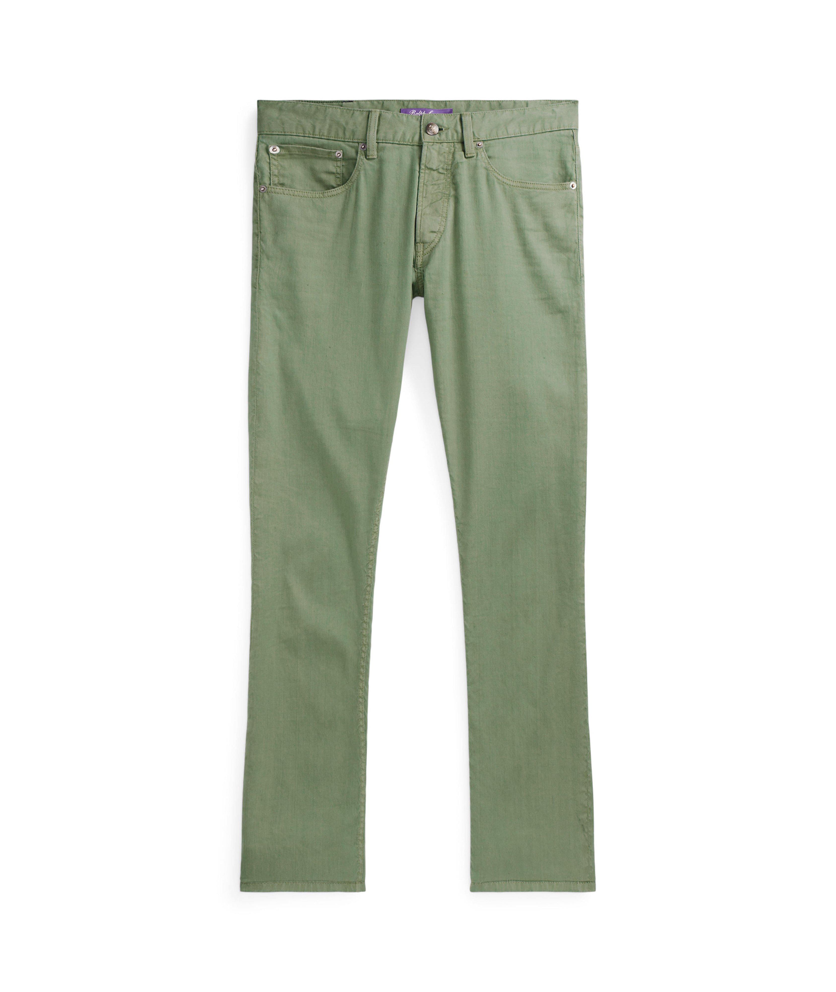 Five-Pocket Linen-Cotton Pants image 0