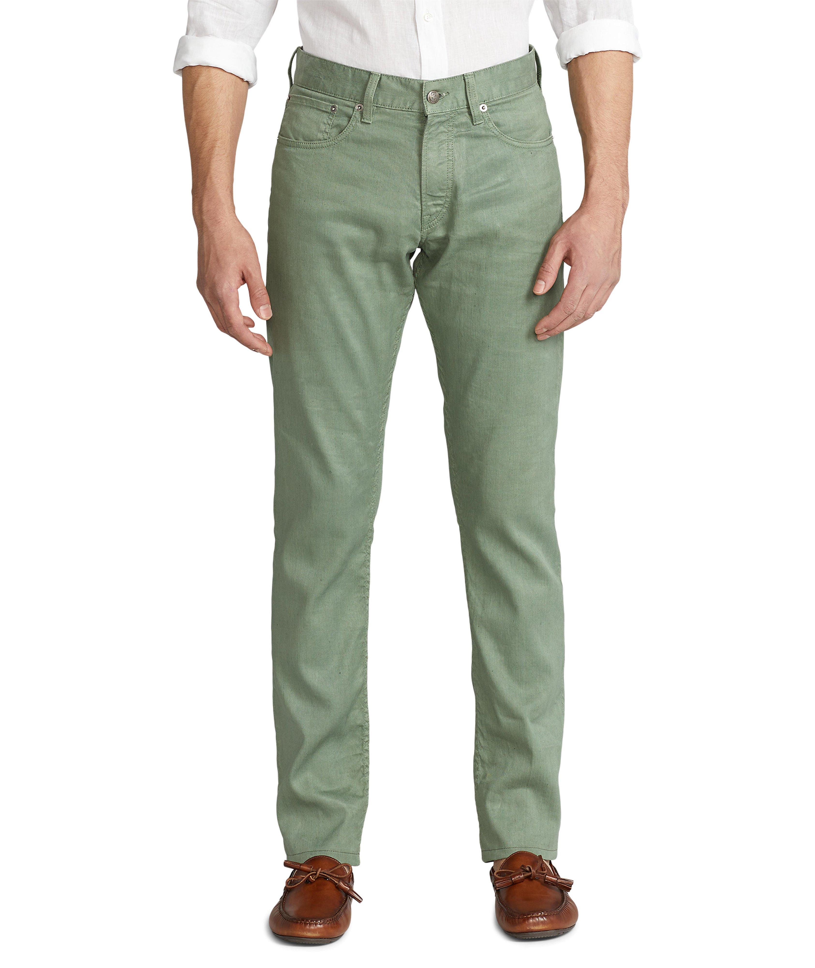 Five-Pocket Linen-Cotton Pants image 1