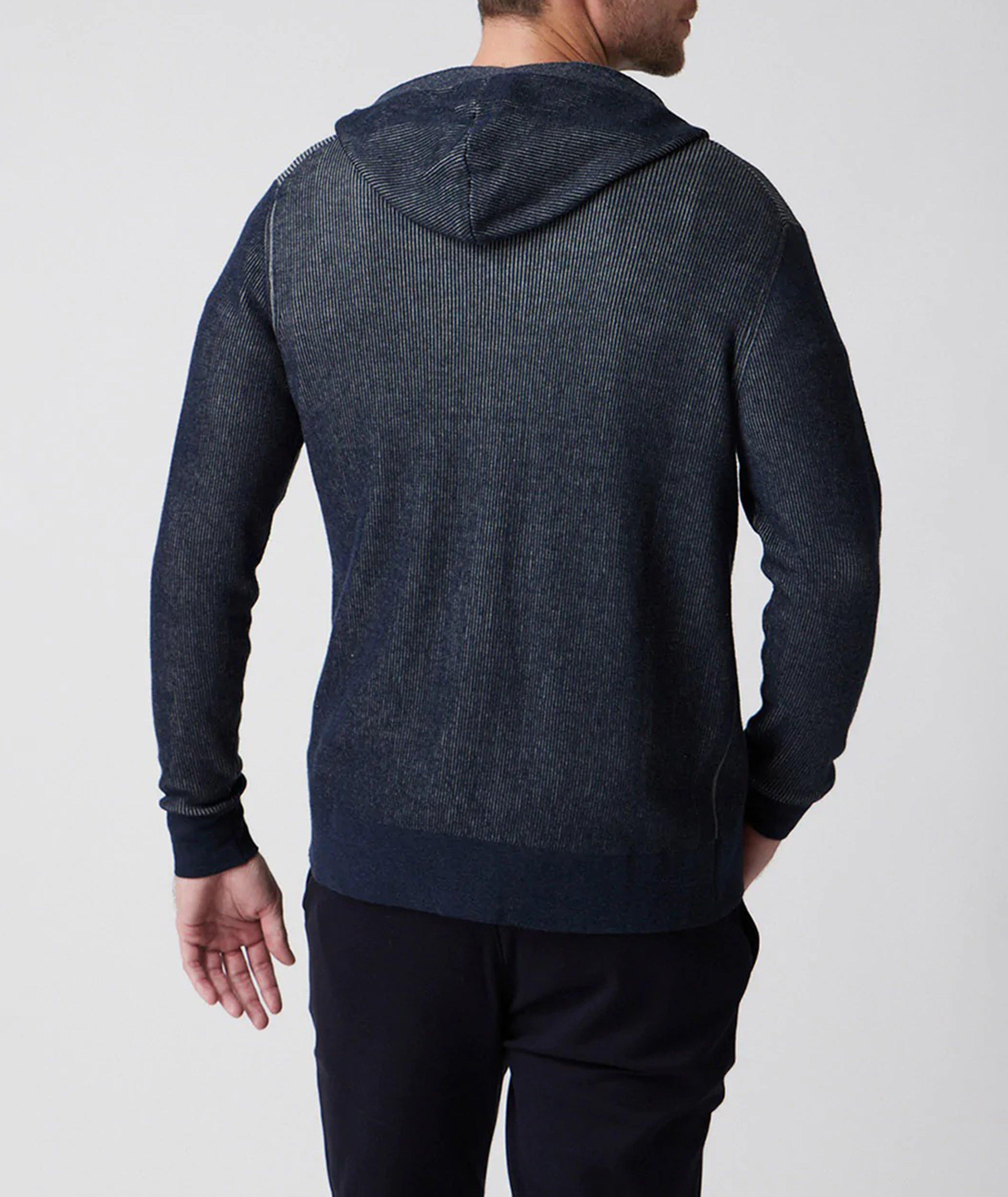 Raffi Navy Cardigan Hoodie | Sweaters & Knits | Final Cut