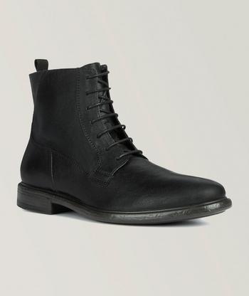 Thom Browne Pebble Grain Leather Lace-up Boots | Boots | Harry Rosen