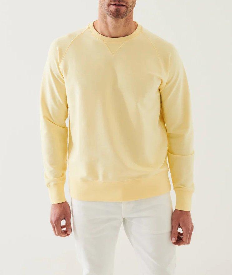 Pima Cotton Stretch Crew Neck Sweater image 1