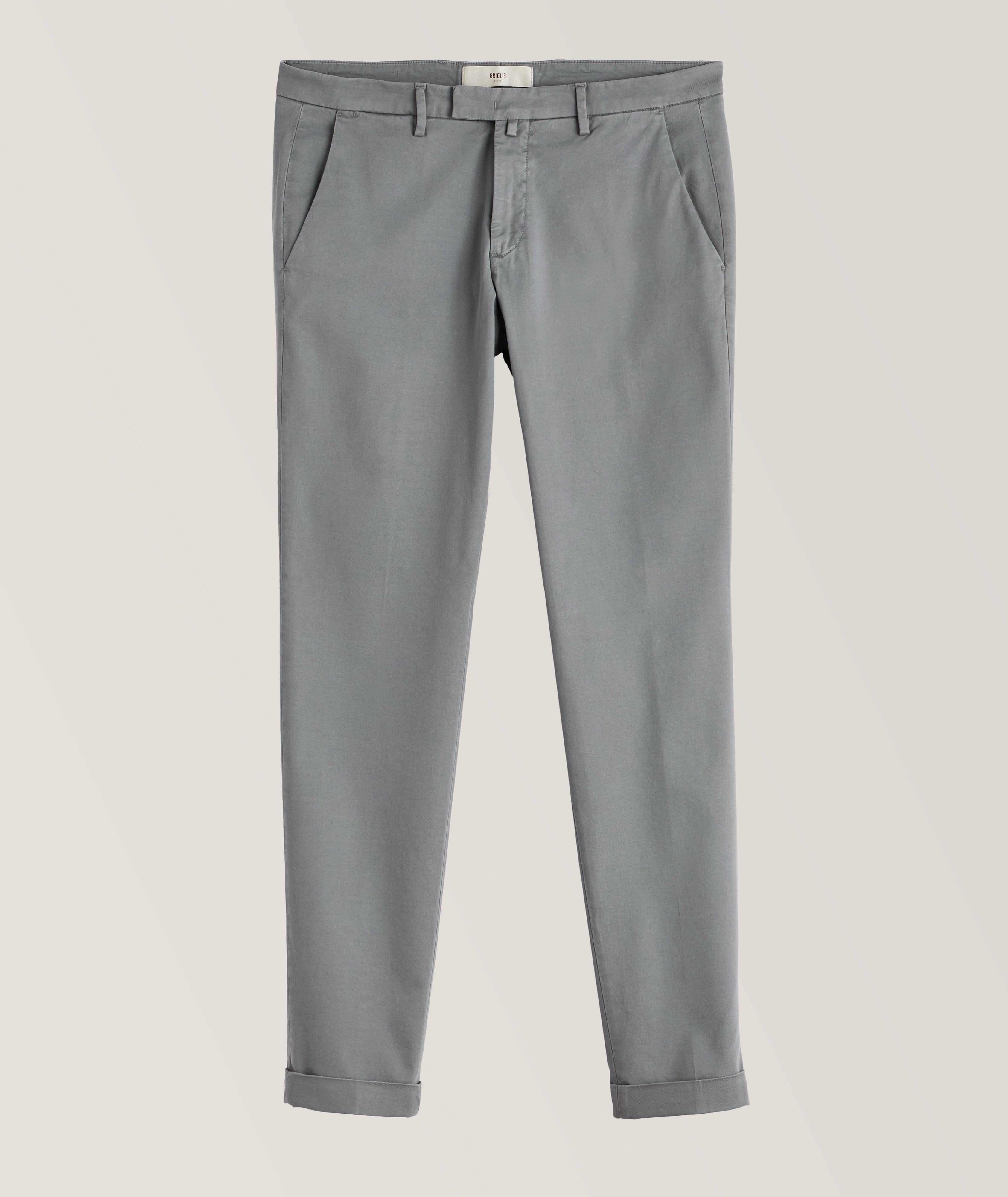 Briglia Cotton-Lyocell Blend Stretch Chino Pants 
